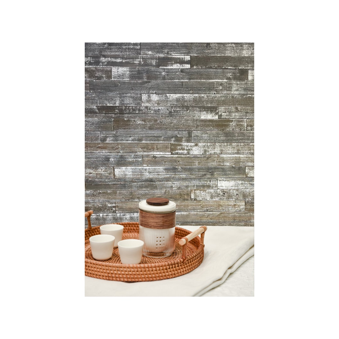 Style Selections Weathered Grey Pine Wood Shiplap Wall Plank Kit