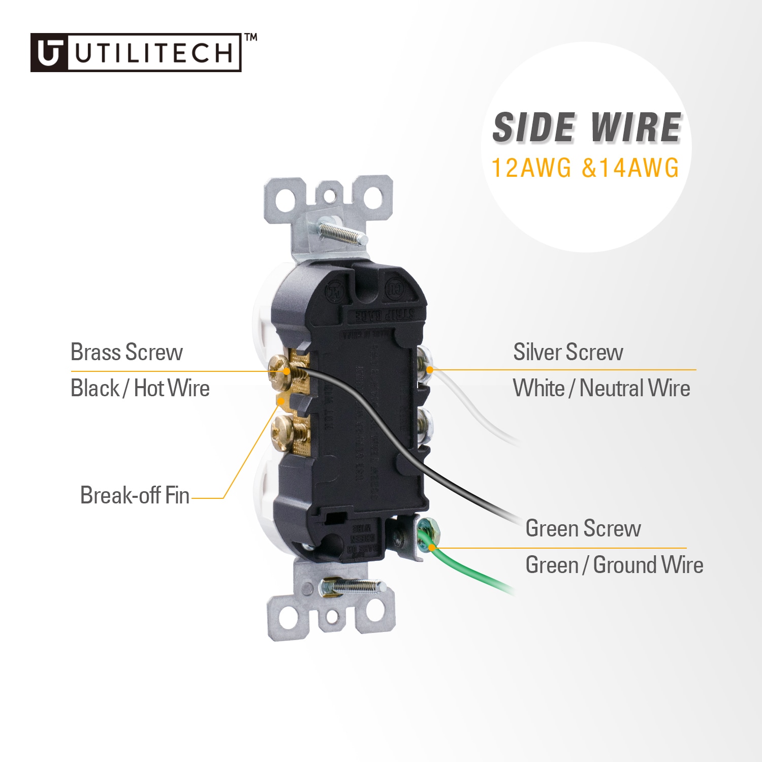 Utilitech 2002A-WH10 receptacles - View #6