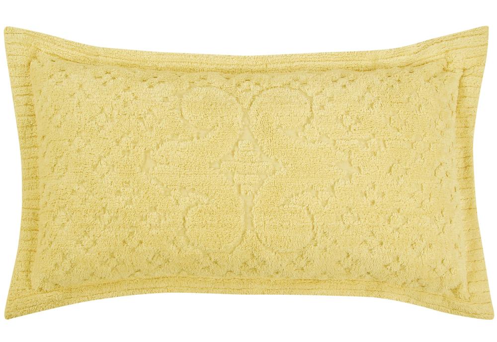 Better Trends SHAS2036YE Ashton Yellow King Cotton Pillow Case