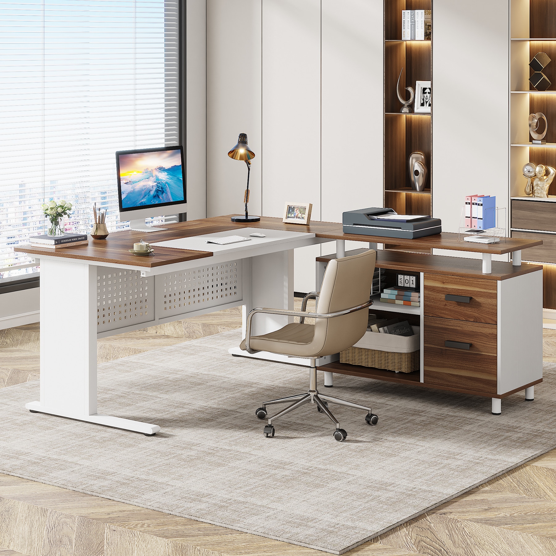 Tribesigns LWFD-F1981 Office Conference Table Multiple colors/finishes 1 -Person Conference table ( 63-in W x 29.5-in H )
