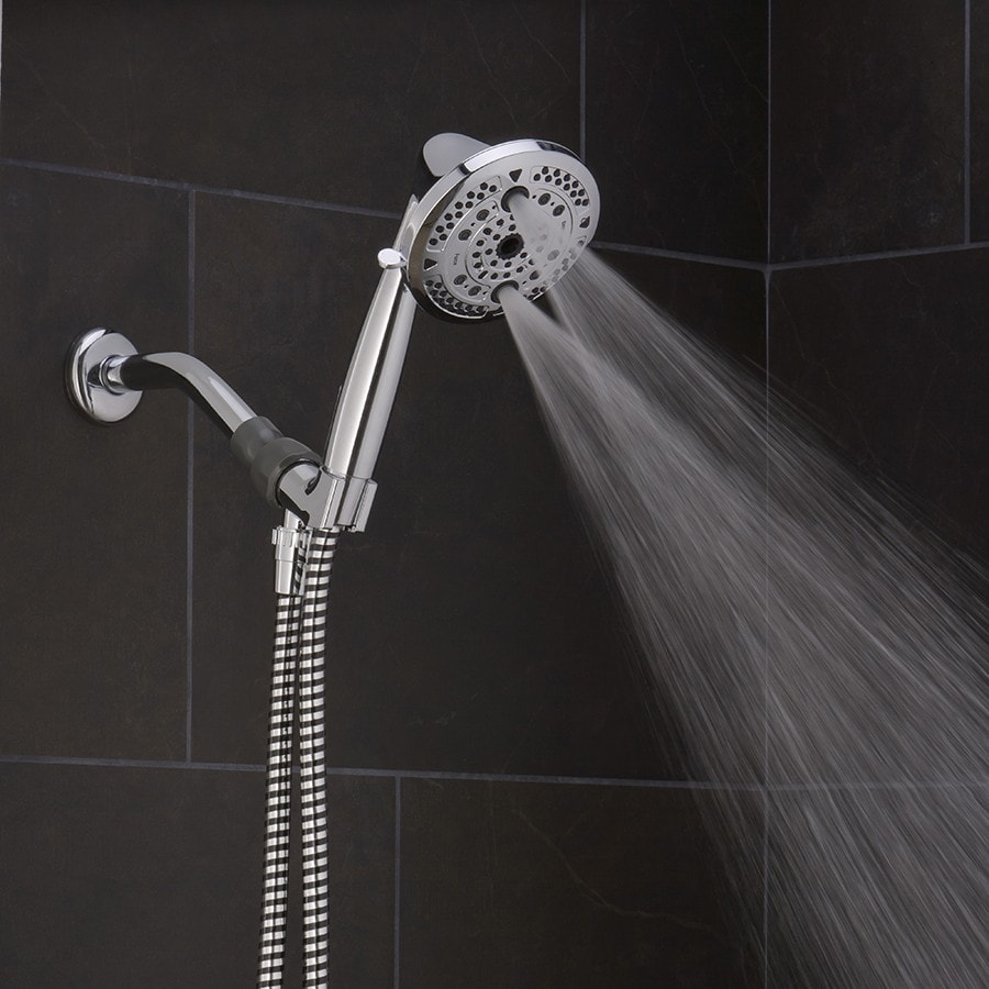 Oxygenics Force Chrome Round Handheld Shower Head 2-GPM (7.6-LPM) in ...