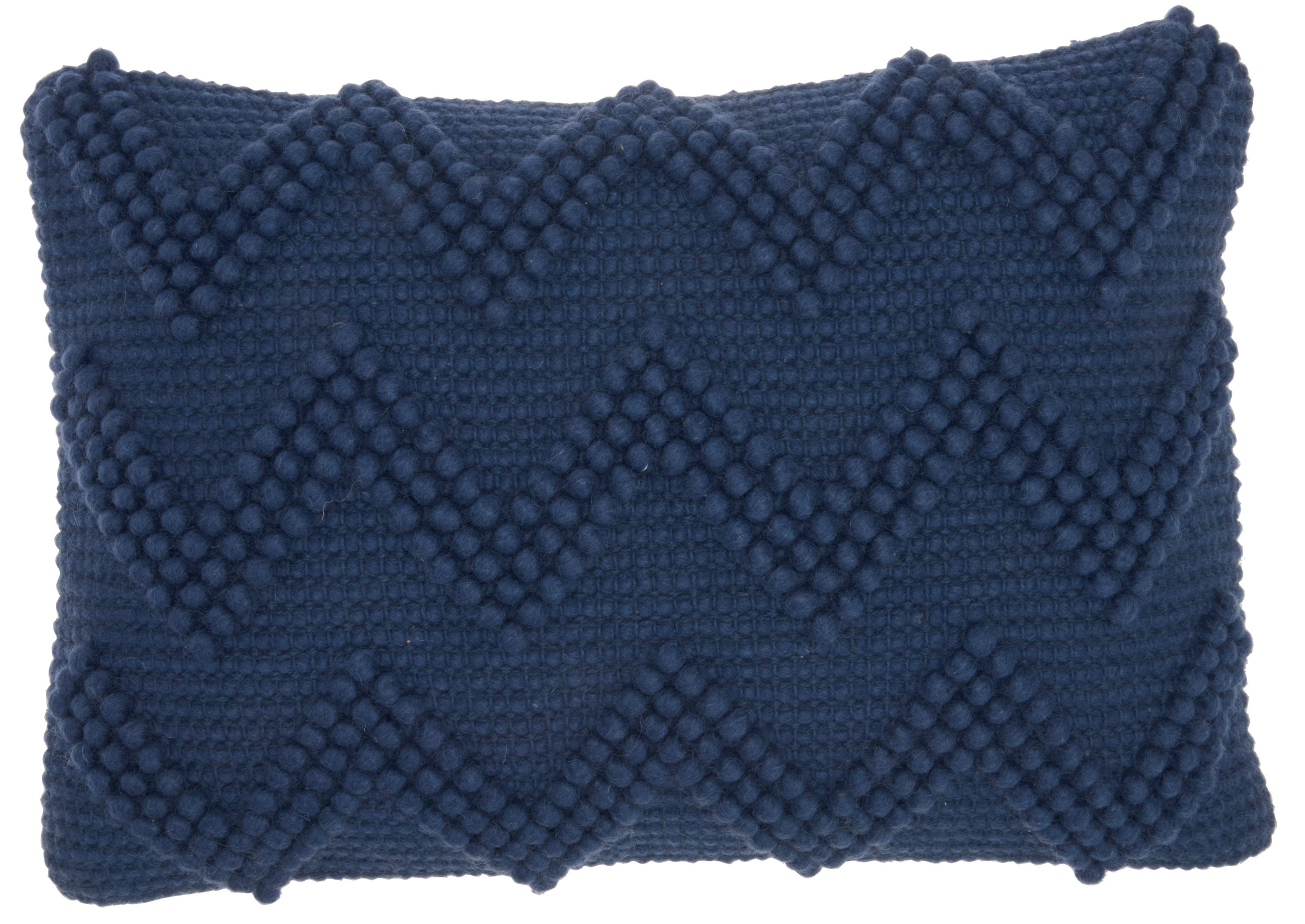 Mina Victory 798019065607 Life Styles 14-in x 20-in Indigo Rectangular Indoor Decorative Pillow