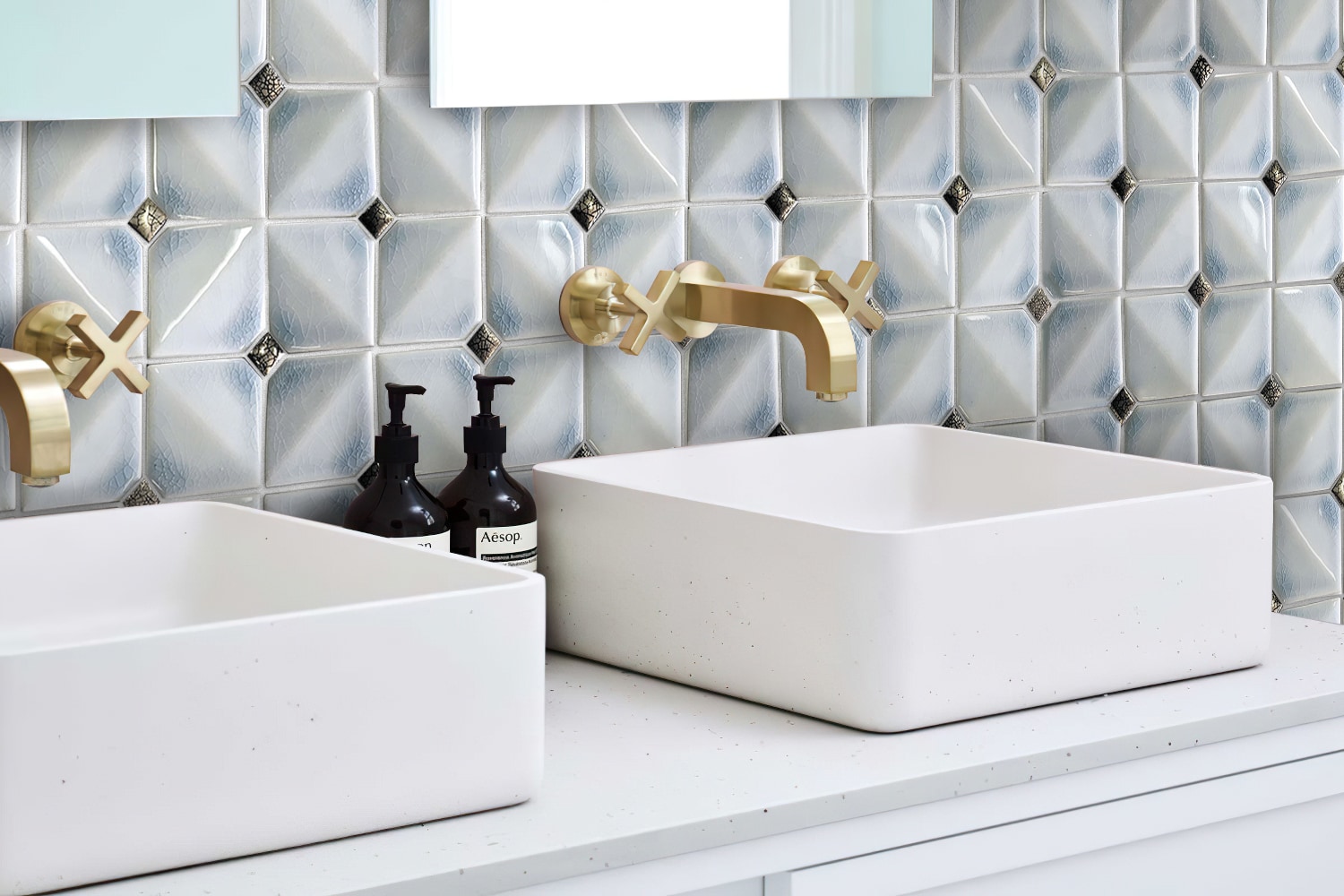 Apollo Tile Deluxe White 12-in x 12-in Glossy Ceramic Mixed Pattern Patterned Wall Tile (5-sq. ft/ Carton)
