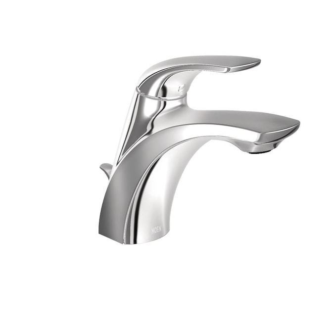 Moen Zarina Chrome 1 Handle Single Hole Watersense Bathroom Sink Faucet With Drain And Deck Plate In The Faucets Department At Com - Moen One Handle Bathroom Sink Faucet