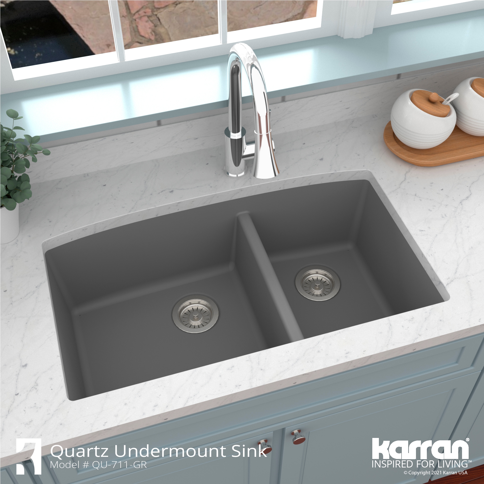 Karran QU-711-GR Kitchen-Sinks - View #6