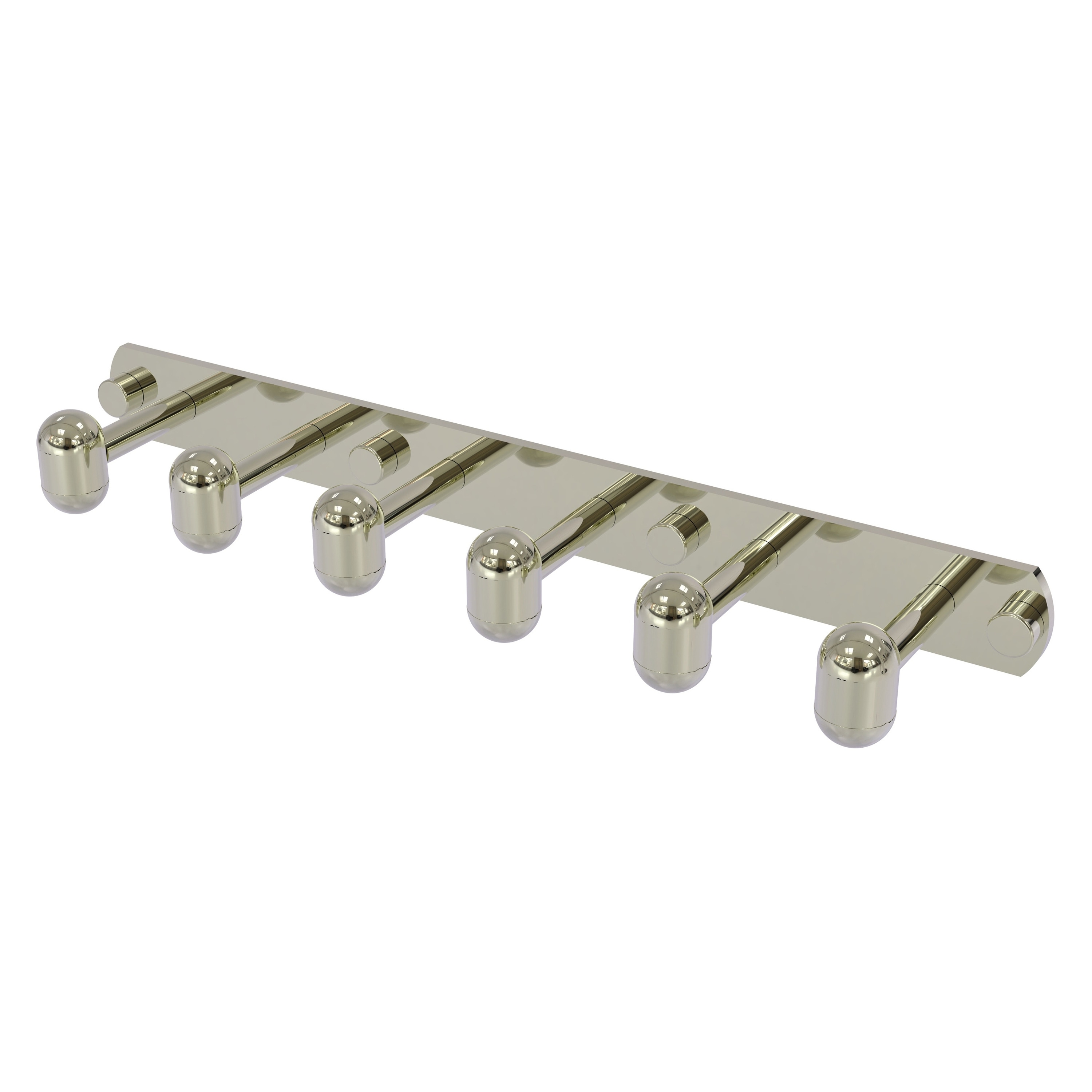 Allied Brass TA-20-6-PNI Tango Polished Nickel 6 -Hook Wall mount Towel Hook