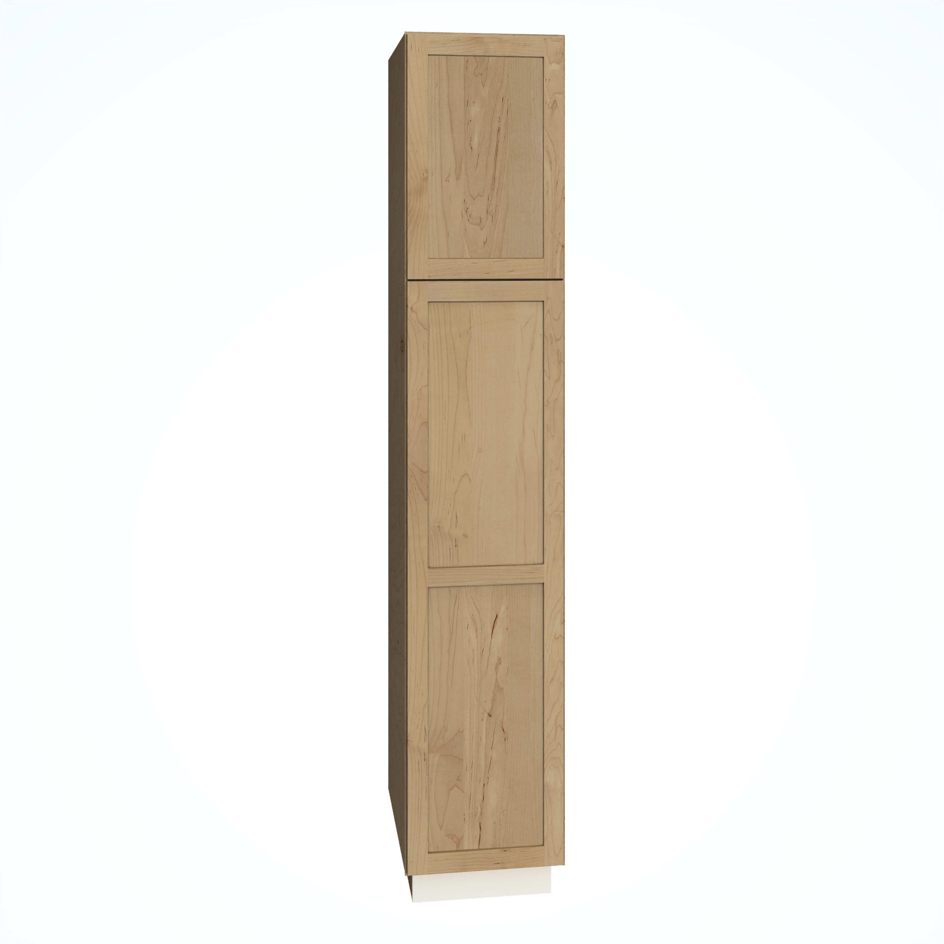 Diamond Express Jamestown 18-in W x 93-in H x 24-in D Coastline Brown Pantry Fully assembled Plywood Cabinet (Recessed Panel Shaker) #331 U189324R