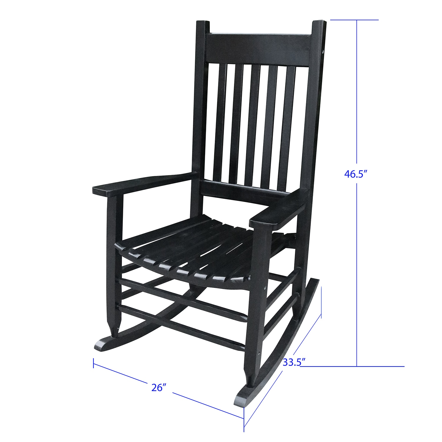 GZMR HOJO-0604-BK Patio-Chairs - View #5