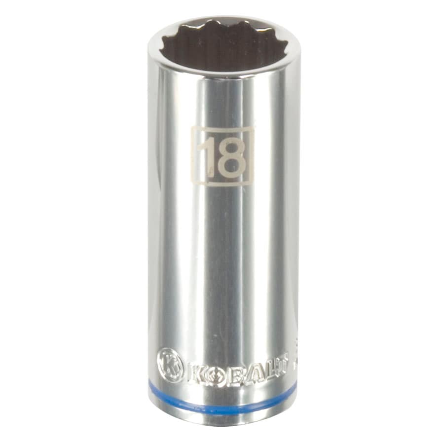 Kobalt 85457 3/8-in Drive Metric 18mm Deep Socket