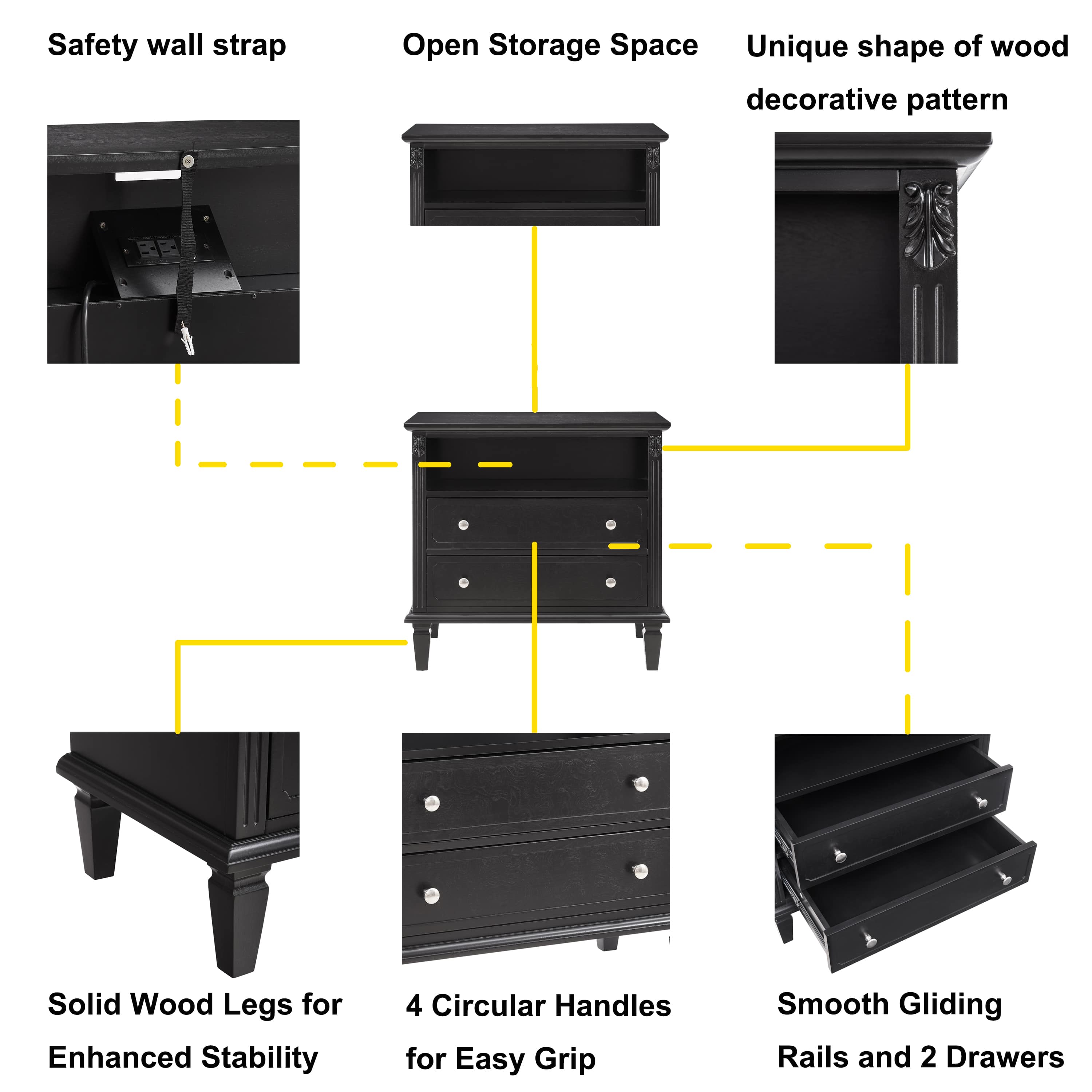 Vynxaria LEXY0555-DJBF-CTG048 nightstands - View #6