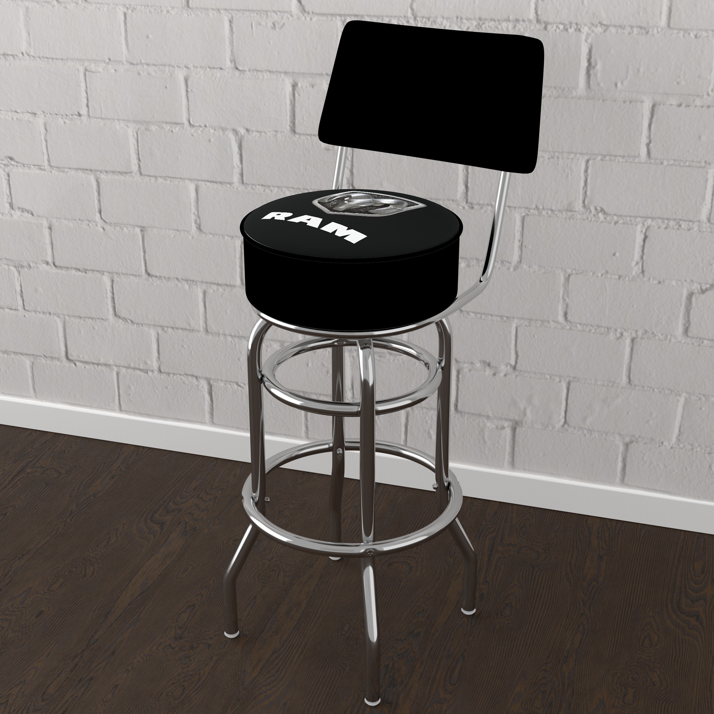 Trademark Gameroom RAM1100-LOGO-BLK stools - View #2
