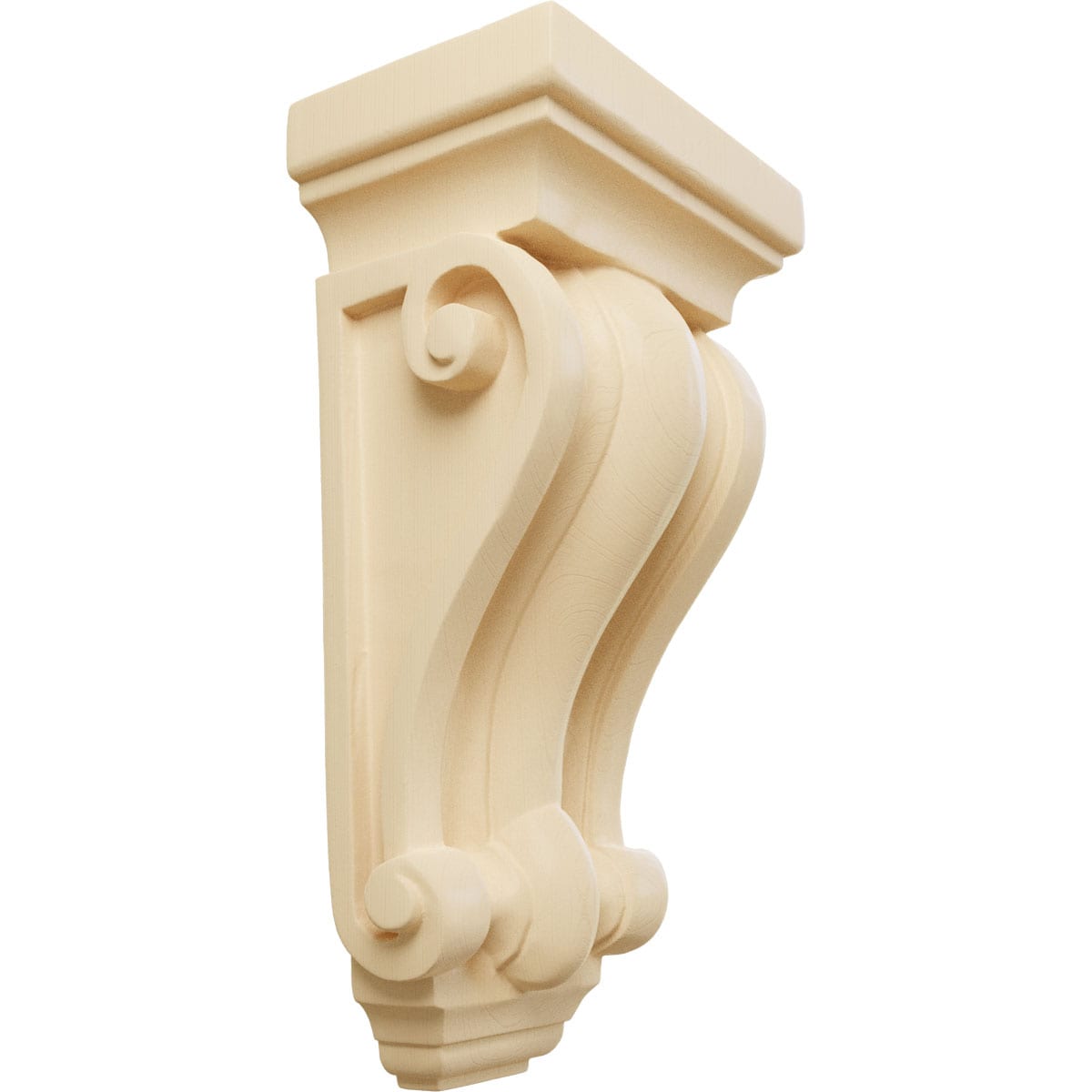 Maple Hand-Carved 9.5" Wood Corbel