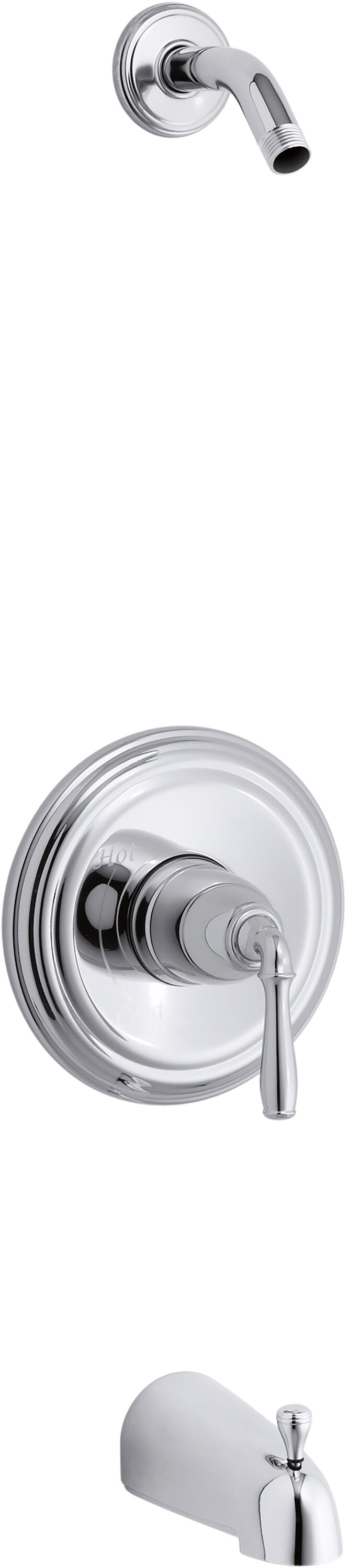 KOHLER TLS395-4S-CP Devonshire Polished Chrome 1-handle Sold separately Bathtub and shower Faucet with Valve