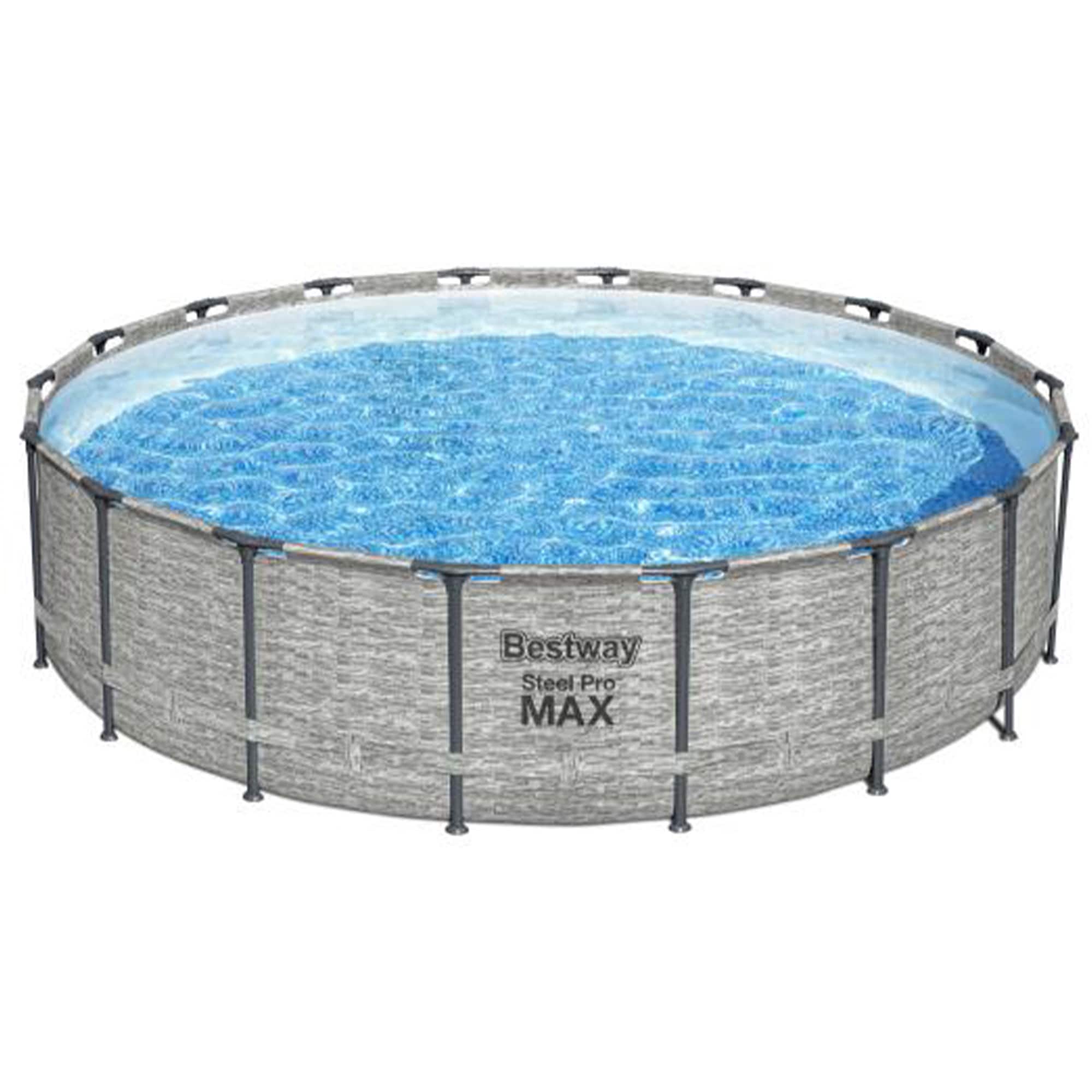 Bestway 18-ft 18-ft x 48-in Round Above-Ground Pool in Above-Ground Pools department at Lowes.com