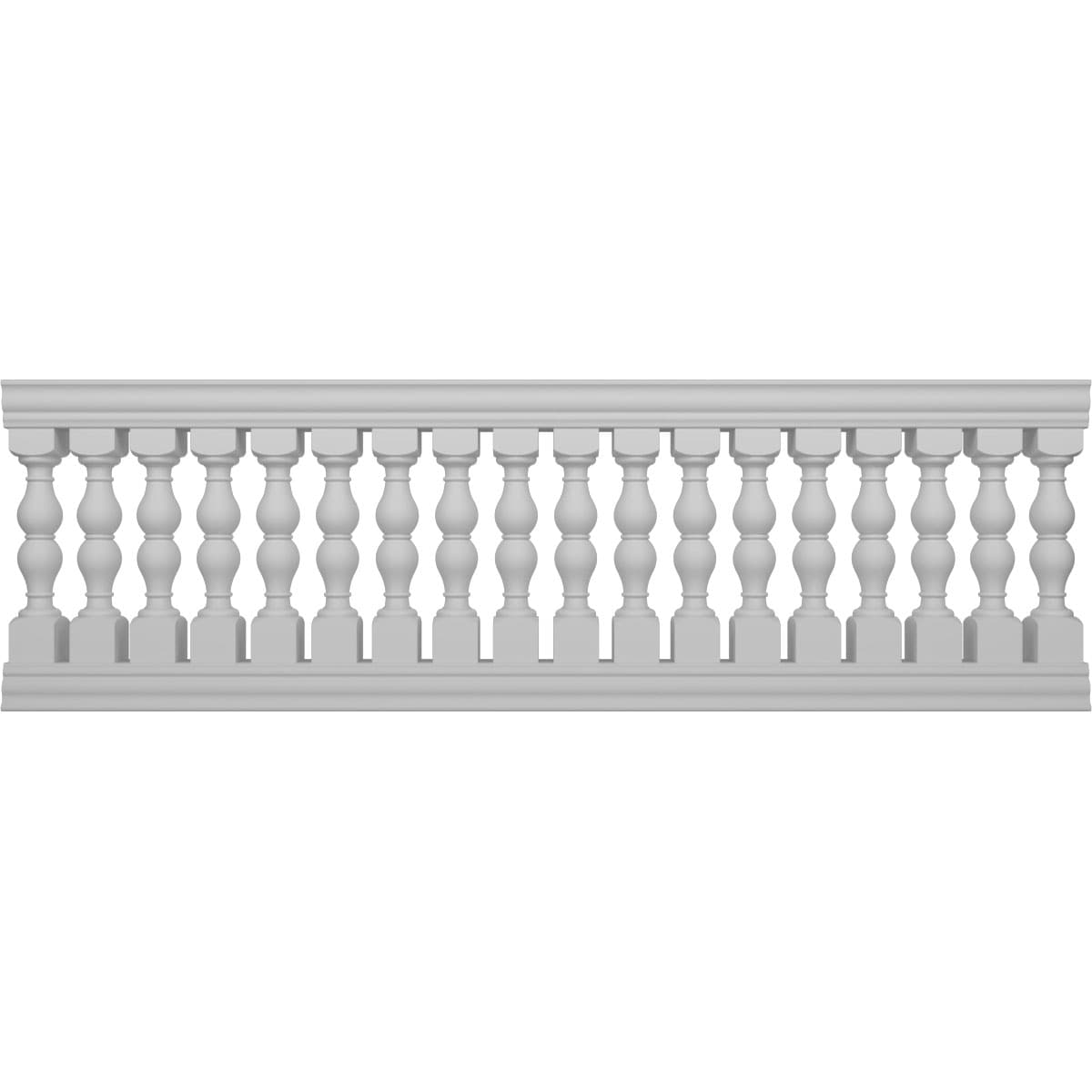Ekena Millwork BALK40X120AVD FiberThane 10-ft x 40-in Avalon Fiberglass Deck Rail Kit