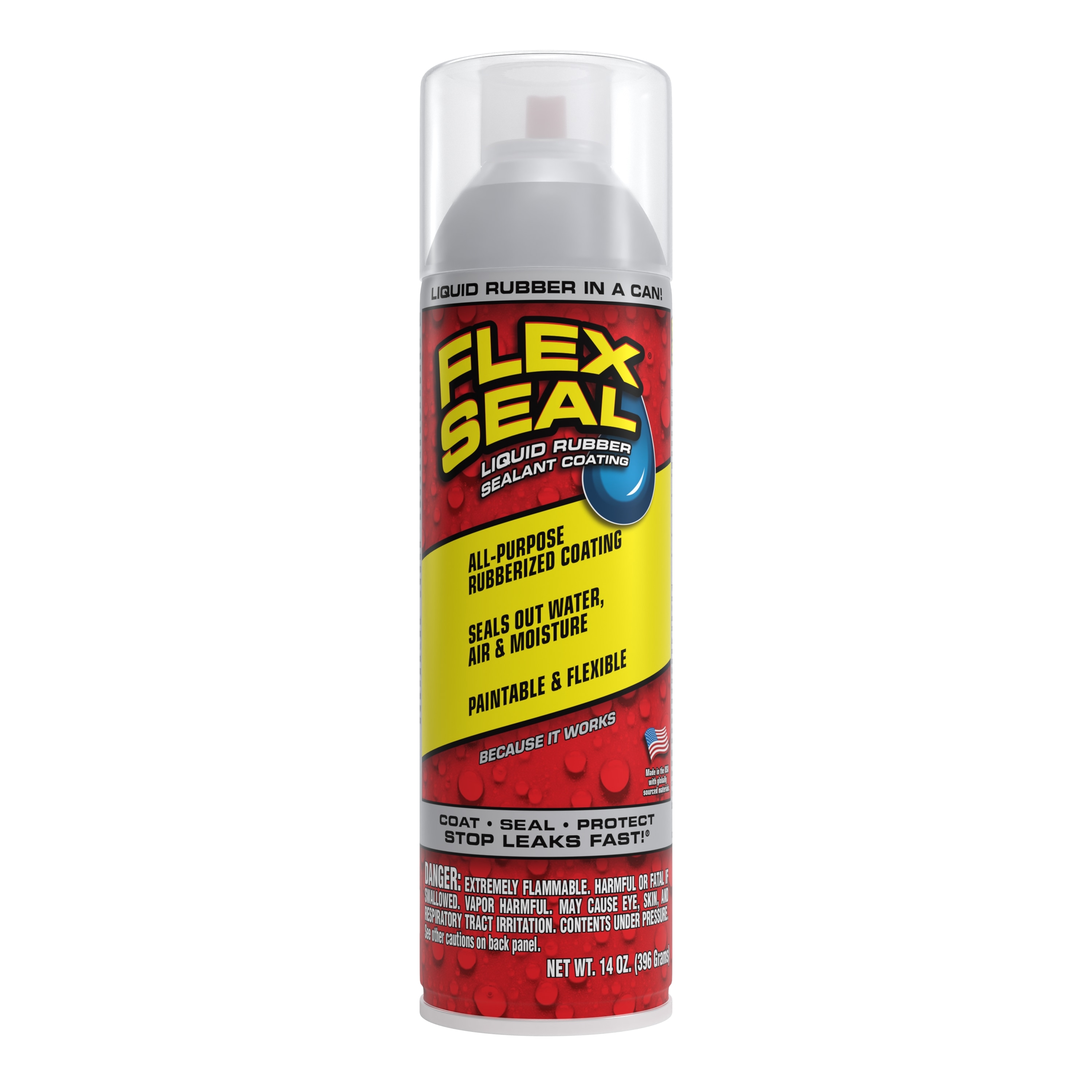 Flex Seal 14-fl oz Clear Aerosol Spray Waterproof Rubberized 