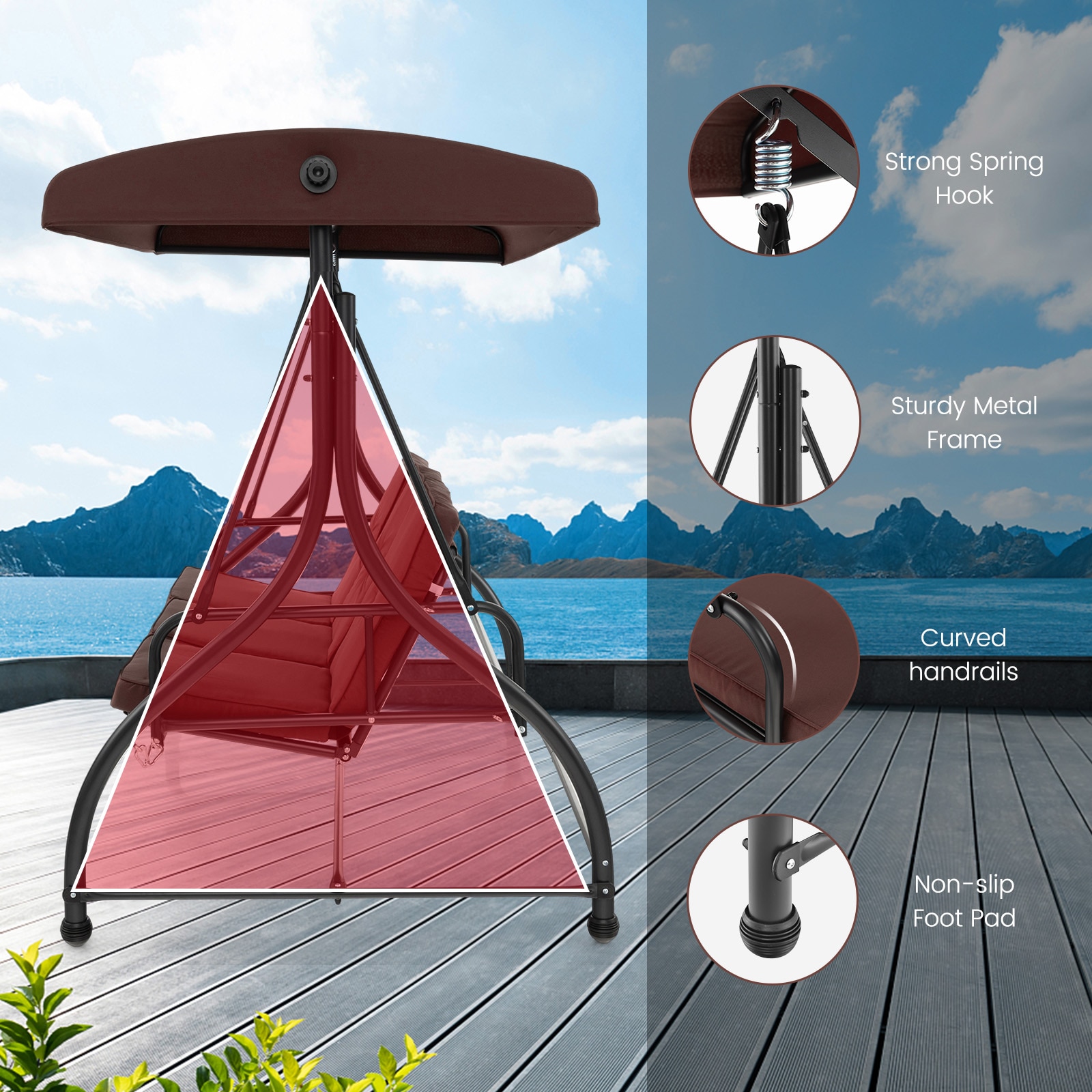 Costway LWS00099 Swing-Gliders - View #6