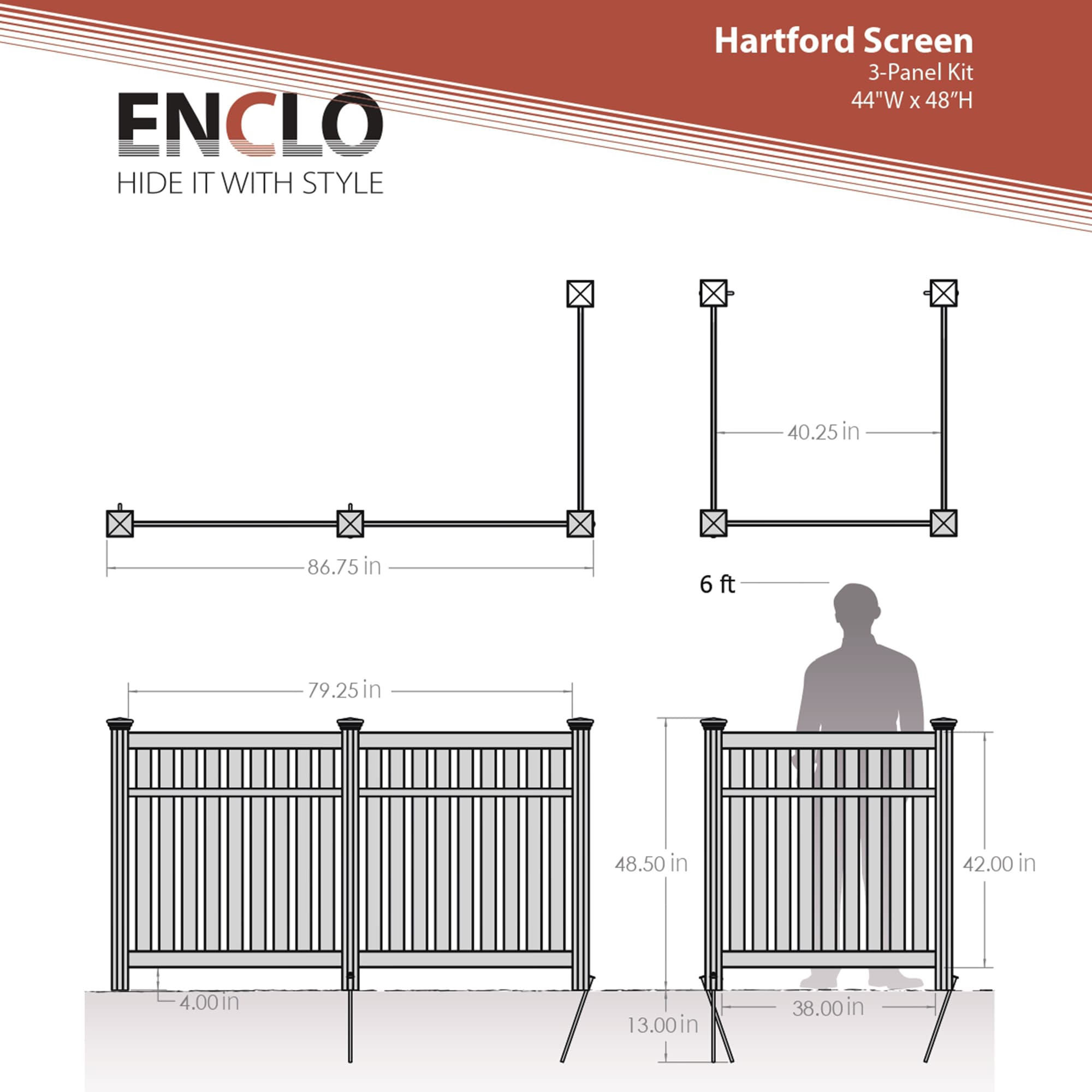 Enclo Privacy Screens EC18016 Outdoor-Privacy-Screen - View #4