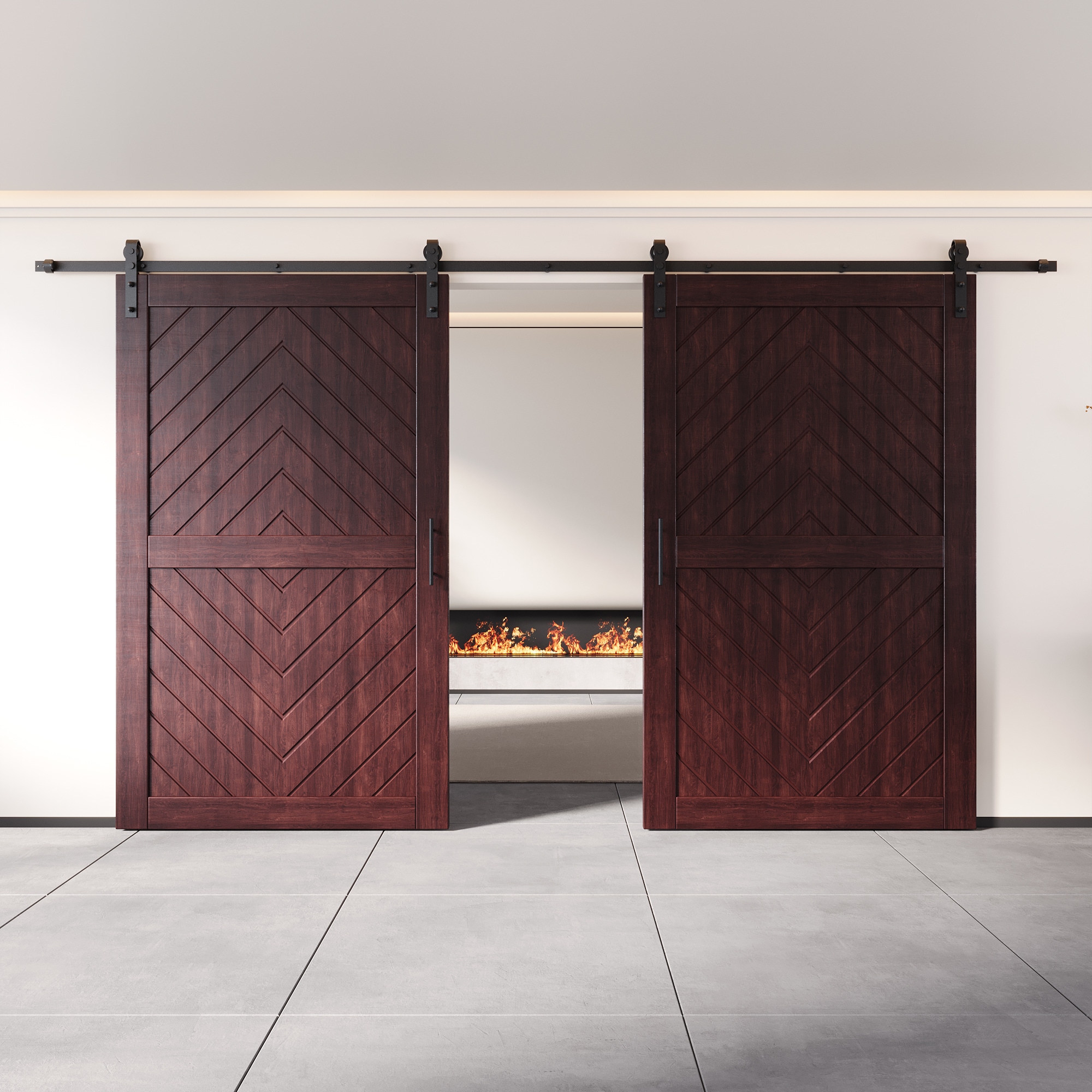 HOMACER YT2H216C-JT2-4880-RD Barn-Doors - View #8