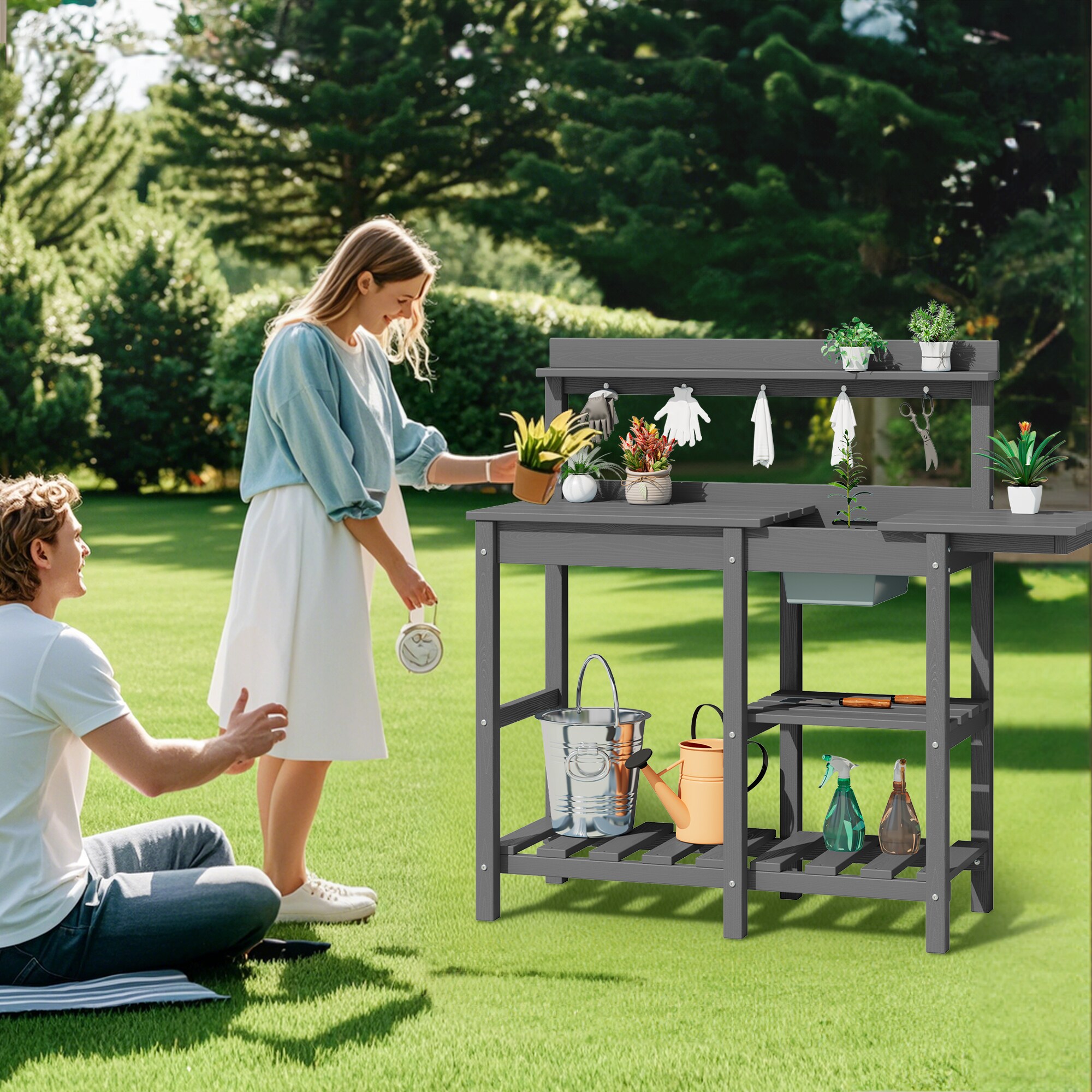 JEAREY PEYYGZT-GY Potting-Benches - View #7