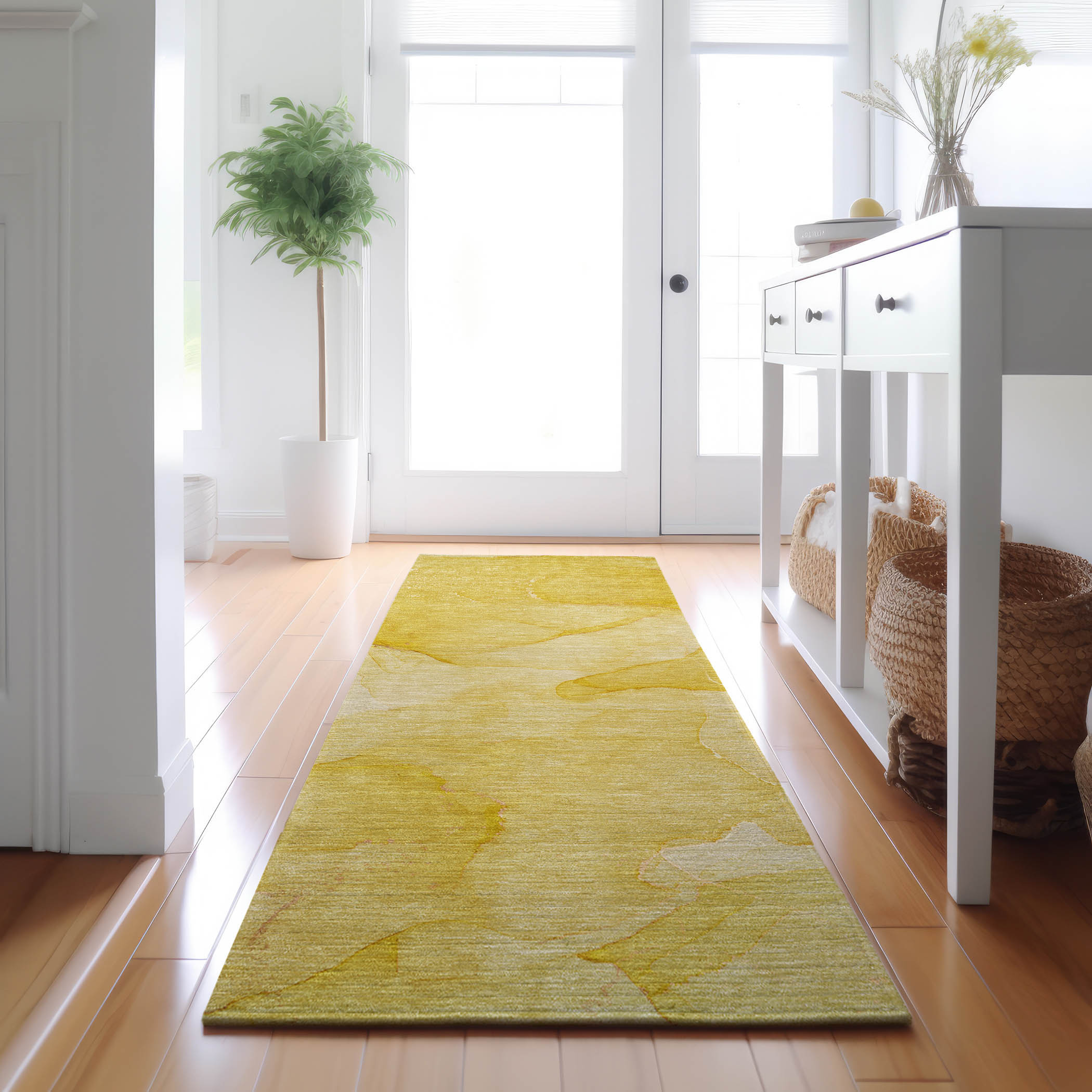 Addison Rugs AMF521BU20X30 Mayfield AMF521BU 2 x 3 (ft) Loomed Polyester Blue Rectangular Indoor Abstract Machine washable Area rug