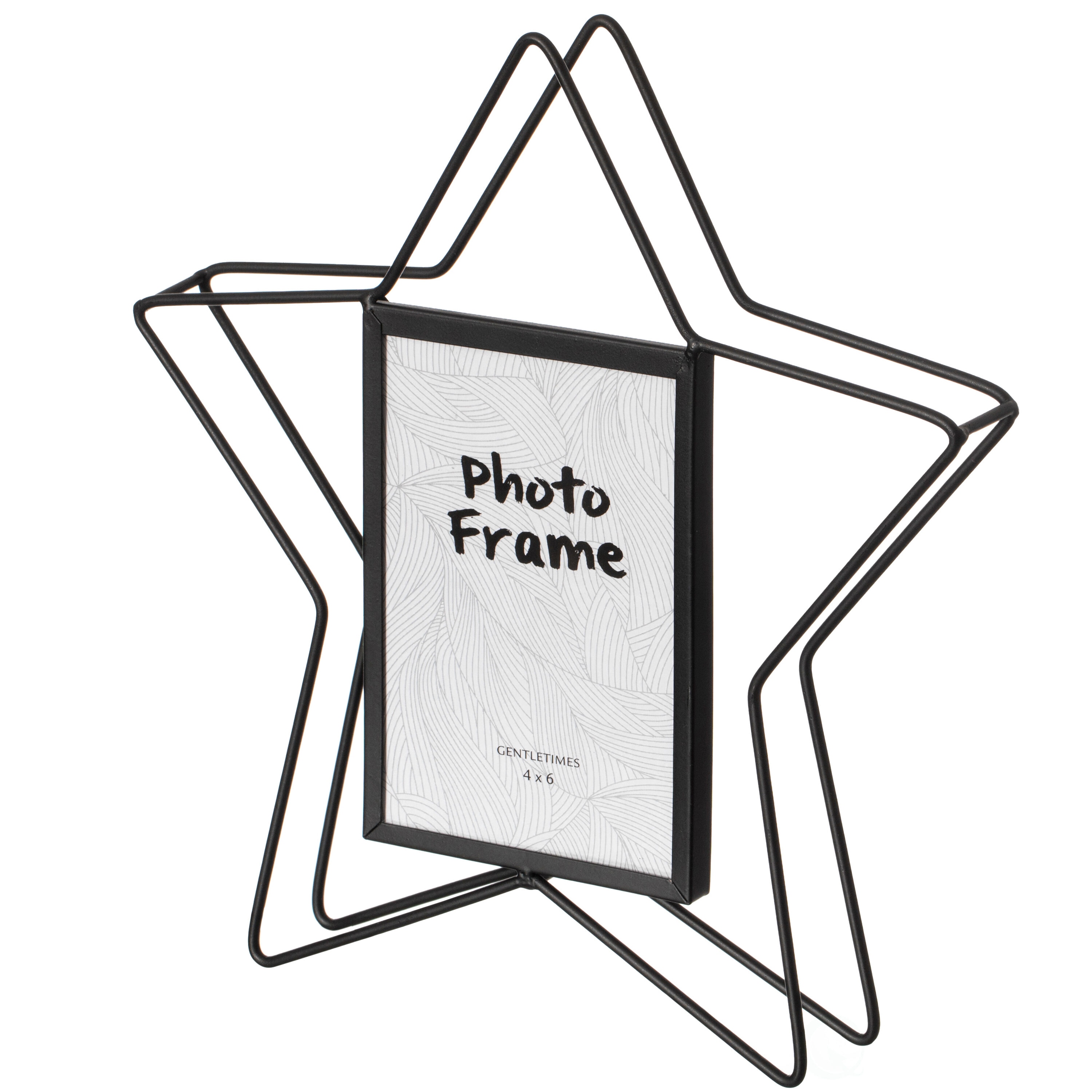 FABULAXE QI004498.BK.L Black Metal ( 4-in x 6-in ) Picture frame
