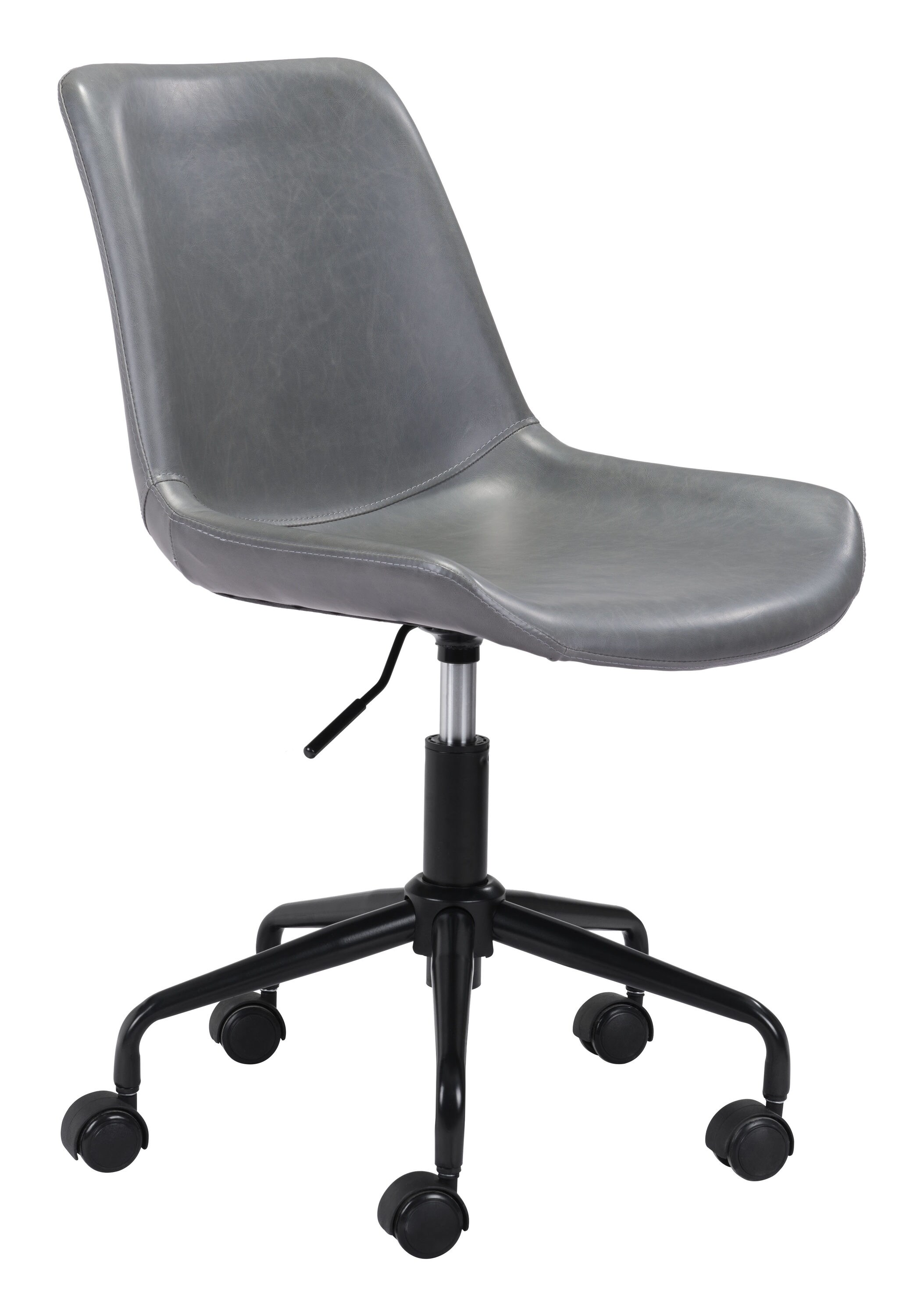 Criss Cross Office Chair in Black Finish Zuo Modern 205030