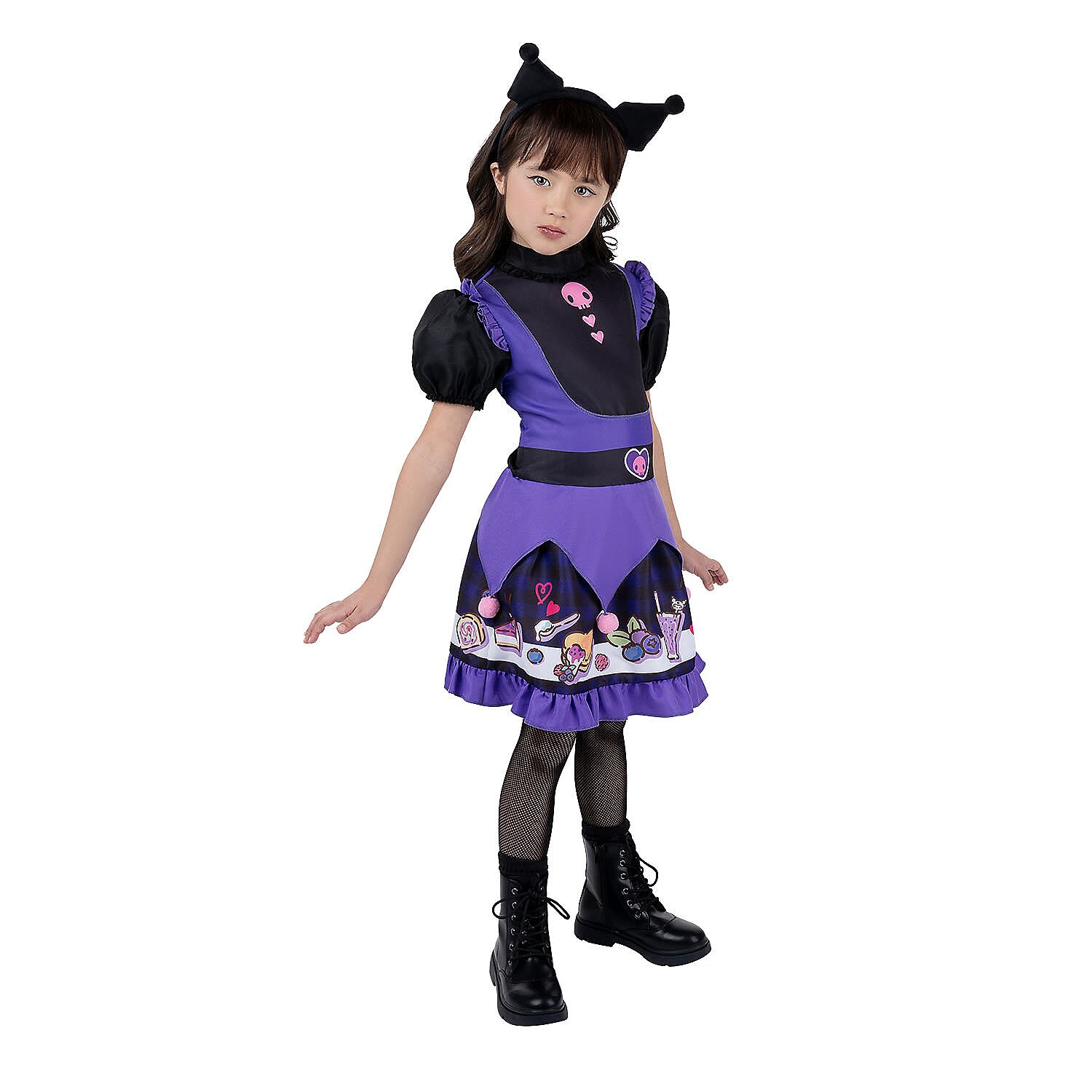 Jazwares Hello Kitty Girl's Halloween Costume Dress White One Size