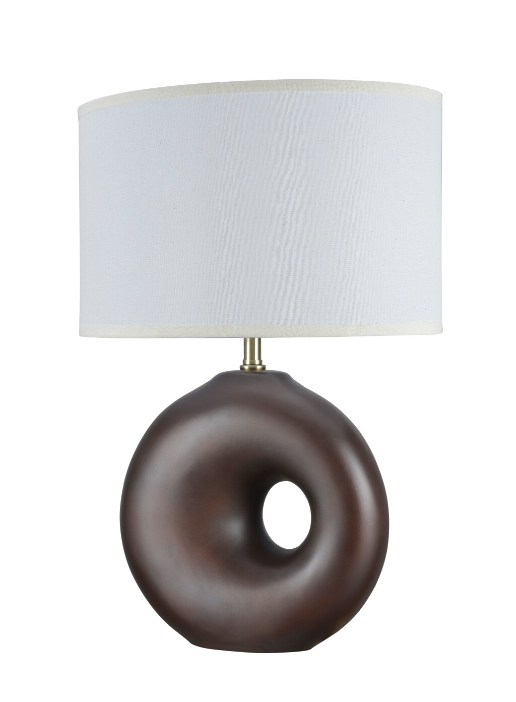 Aspen Creative Corporation 40063 22.75-in Bronze Desk Lamp with Fabric Shade