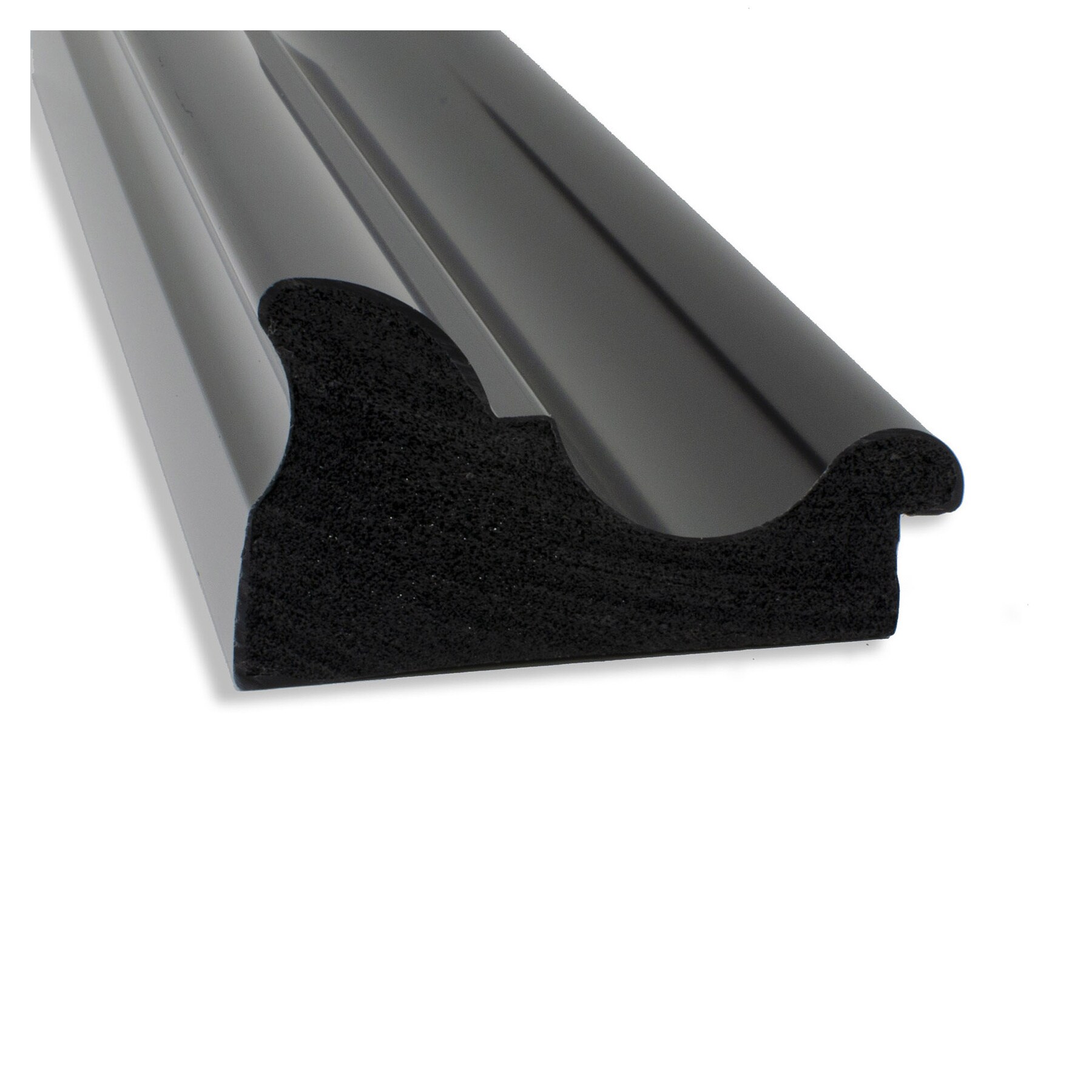 Colonial Black Rectangular Polystyrene Bathroom Vanity Mirror