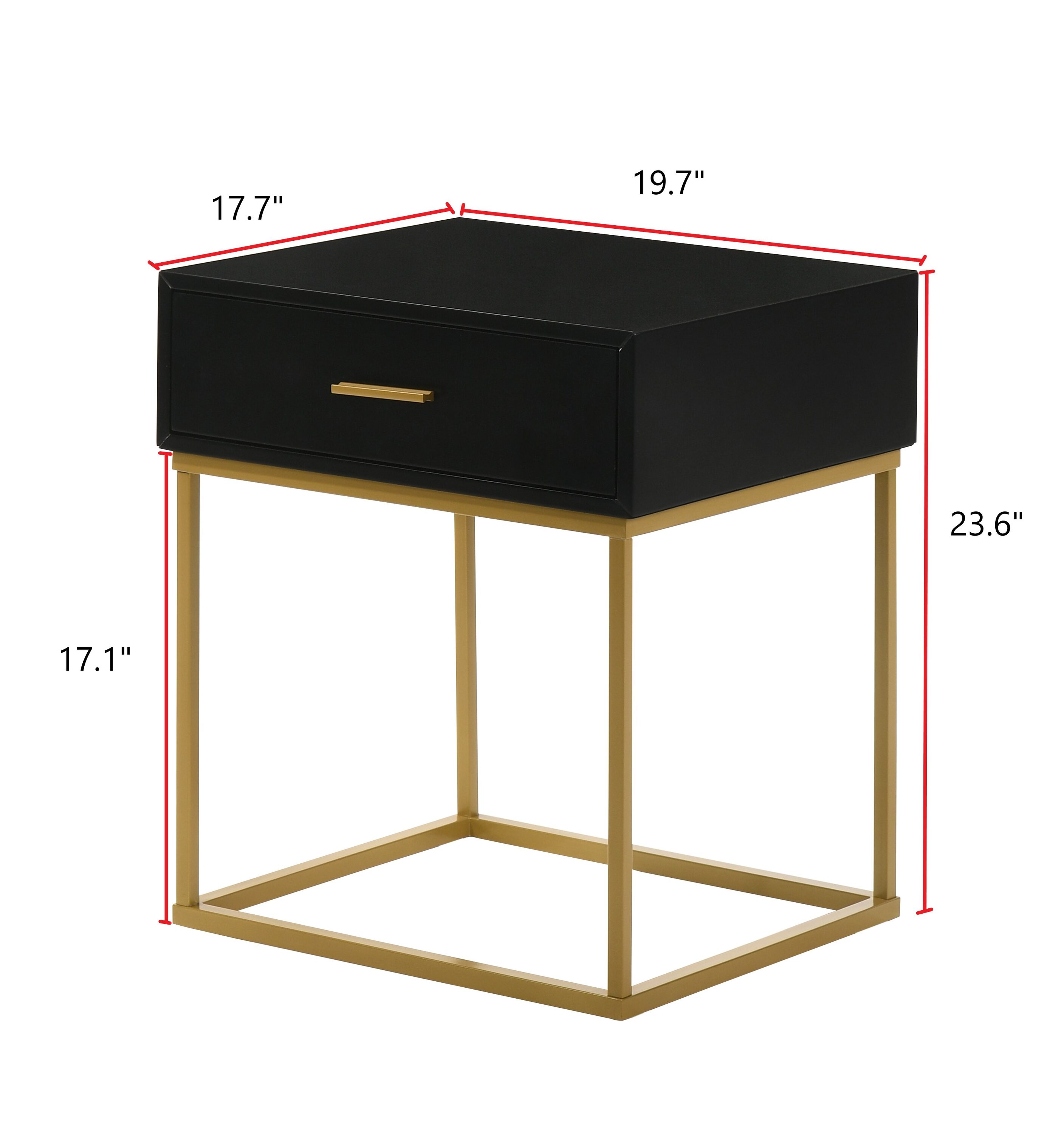LuXeo LOW-1D3161-BLK nightstands - View #9