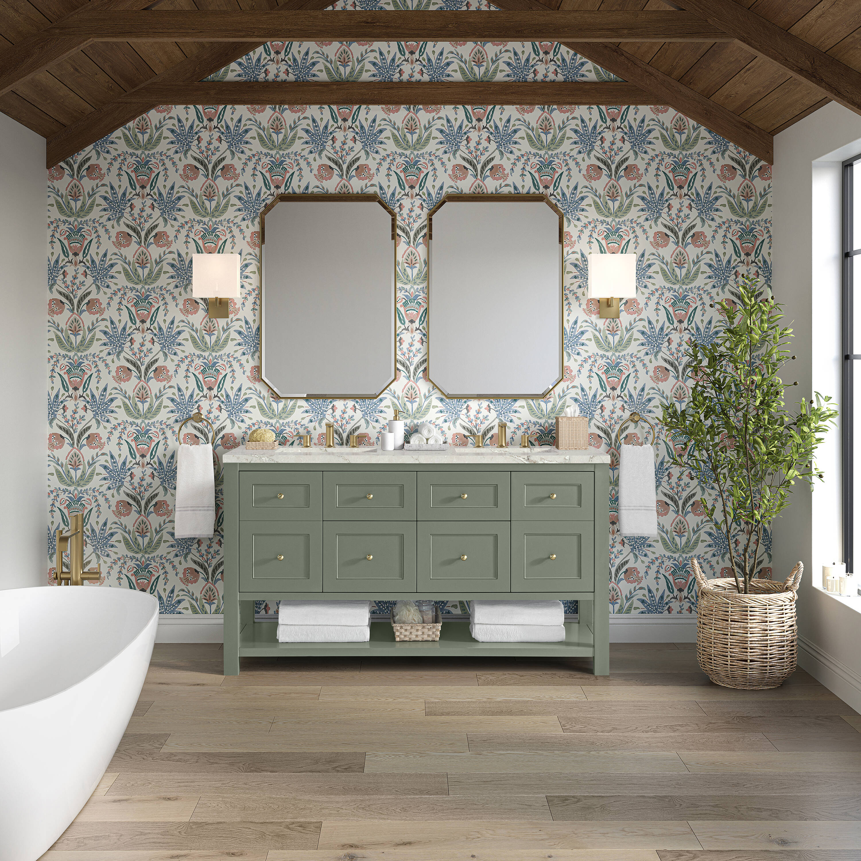 James Martin Vanities 330-V60D-SC-3VSL Bath-Vanity-Combo - View #2