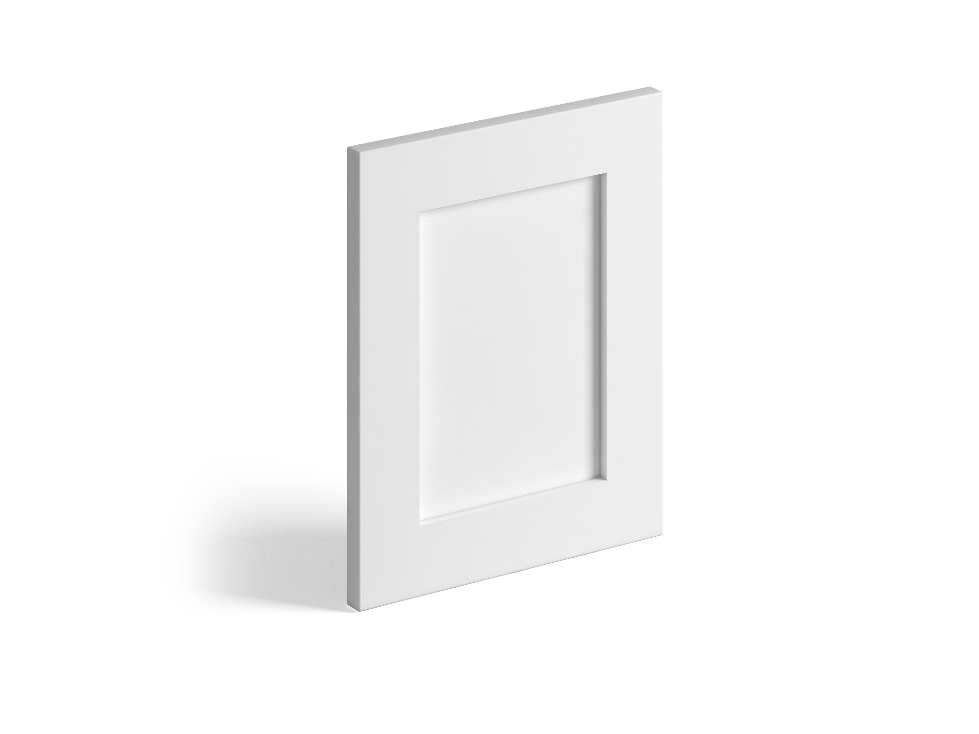 Valleywood Cabinetry DS1215SFPW Pure white 12-Inches W x 15-Inches H Pure white Painted Birch Kitchen Cabinet Sample (Door Sample)