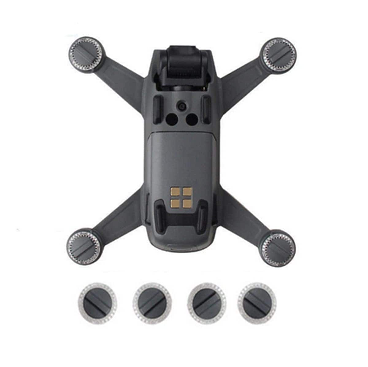 Phyfalip  4Pcs LED Lamp Cover for DJI Spark Drone LED Shade Lights Lamp Cover Motor Arm Lampshade Case Protector durable home and garden