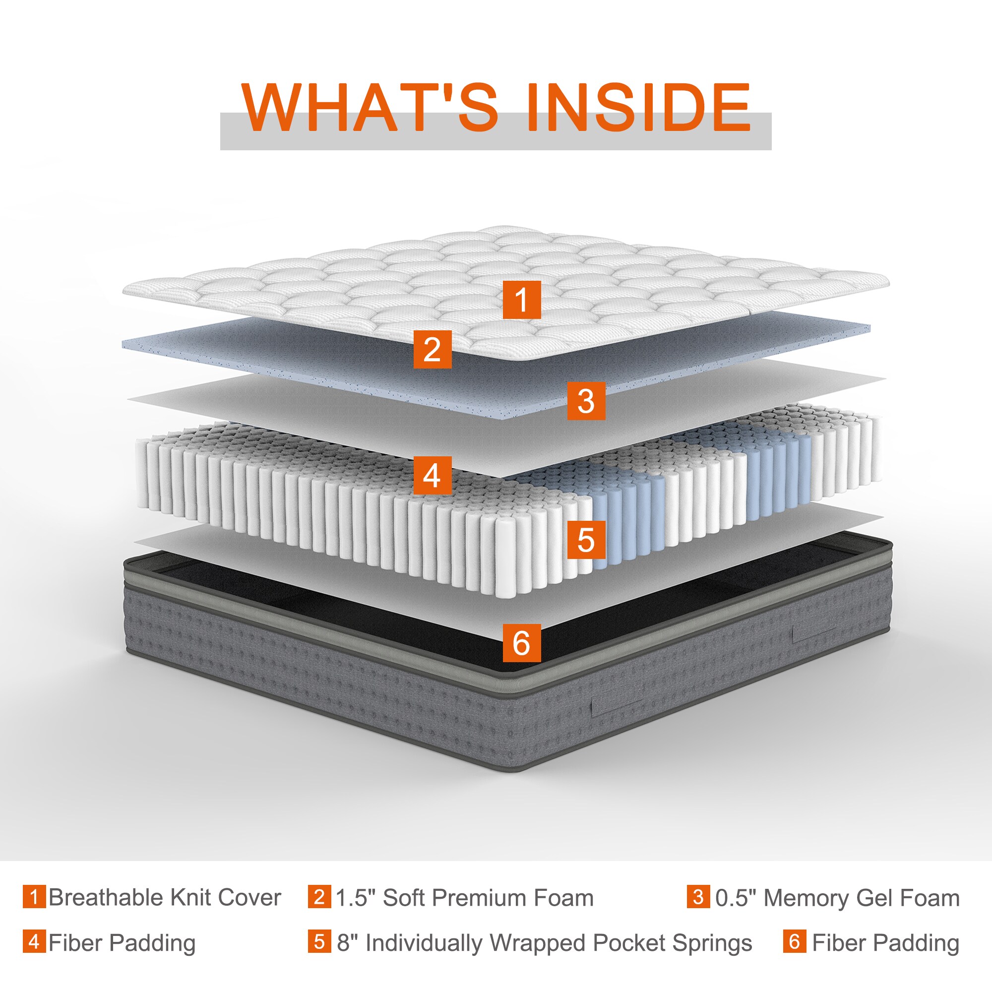 Dovelina LS-A-GE22154 Mattresses-Boxsprings - View #6