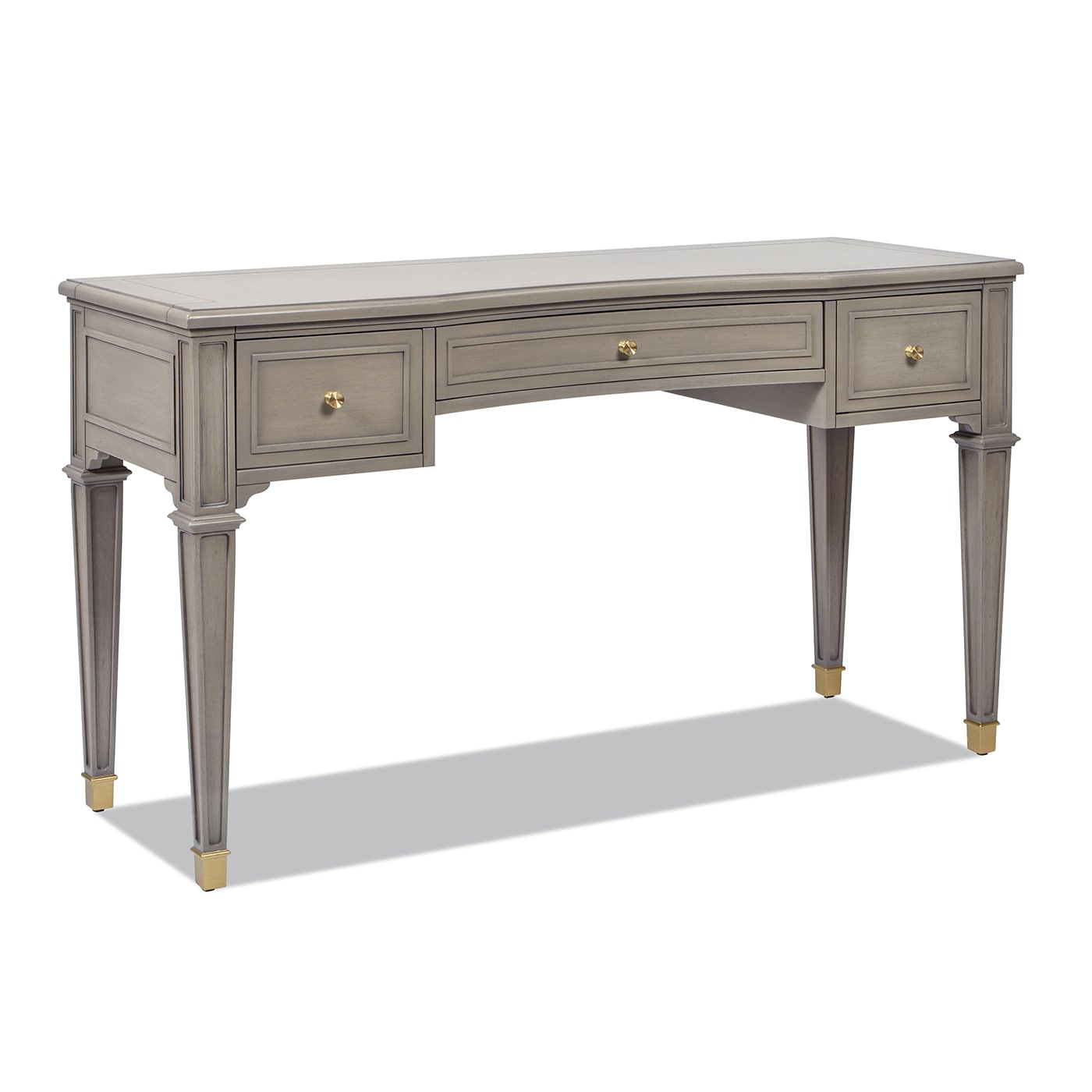 Jennifer Taylor Home LRF-BGZ87092 Dauphin 55-Inches Gray Traditional Rubberwood Executive desk