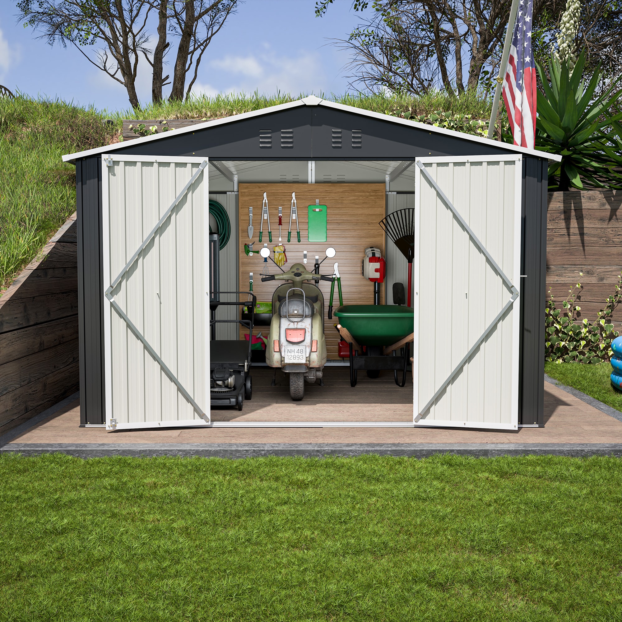 Xspracer ML-TH053WS Metal-Storage-Buildings-Sheds - View #7