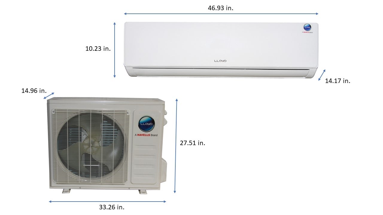 Lloyd window ac on sale 1.5 ton size