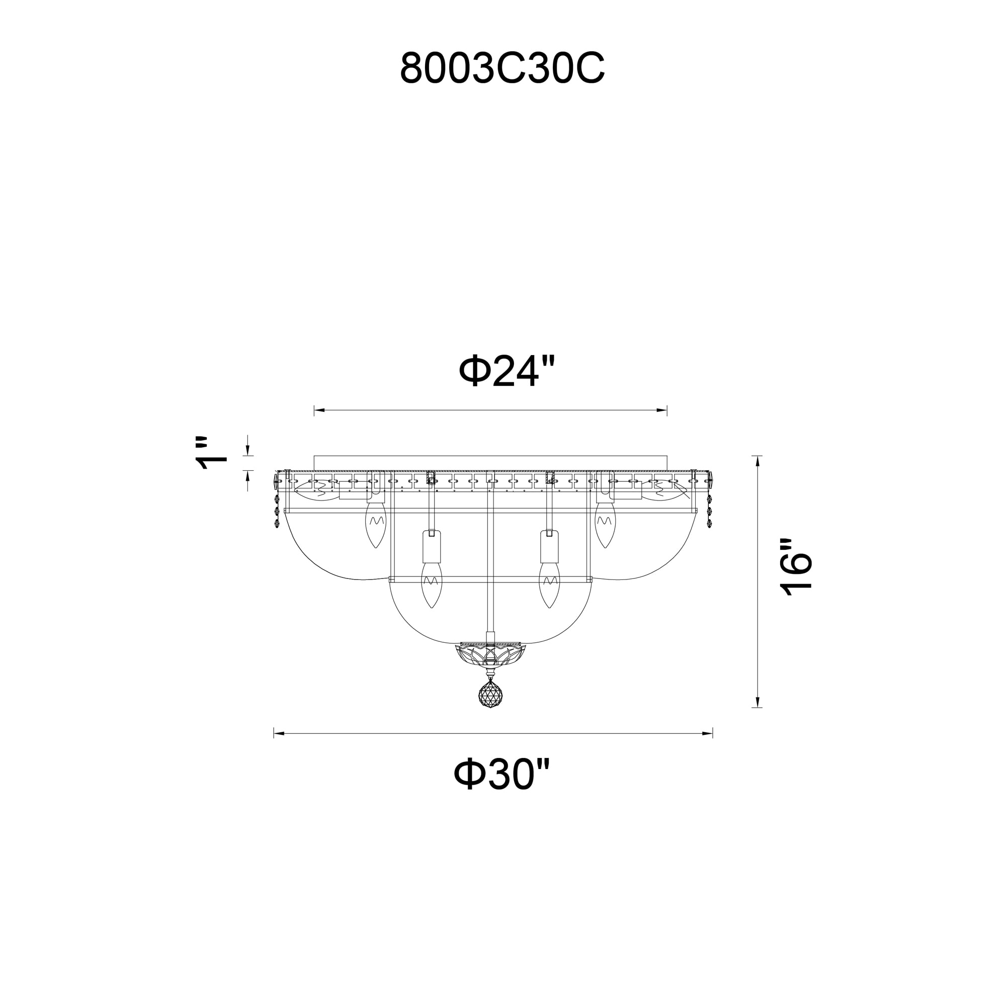 CWI Lighting 8003C30C flushmounts - View #8