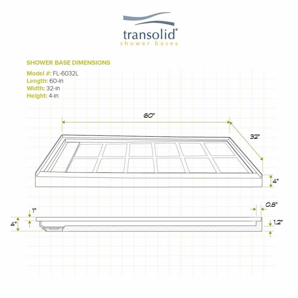 Transolid FL6032L-31 Shower-Floors - View #6