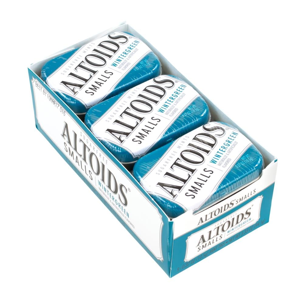 Altoids Smalls Sugar Free Wintergreen Mints, 0.37 oz, 9 Count - Refreshing  Wintergreen Flavor, Portable and Resealable Tin in the Snacks & Candy  department at