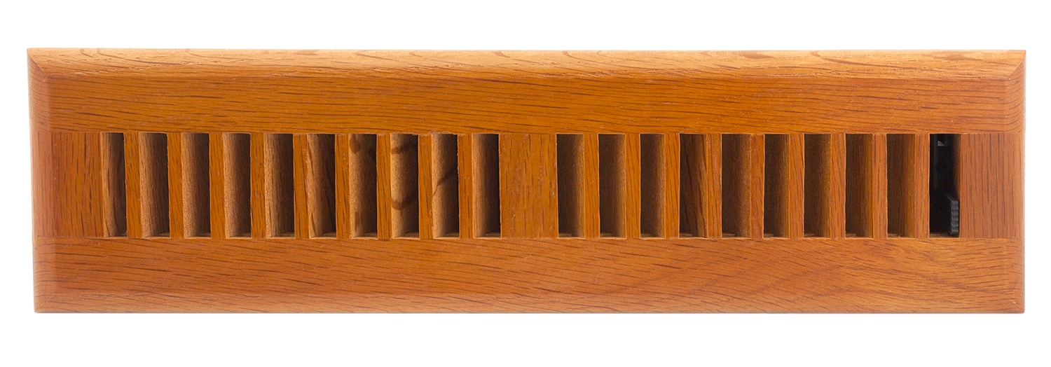 Accord Select AOFROML212 2-in x 12-in 1-way Wood Medium Oak Floor Register