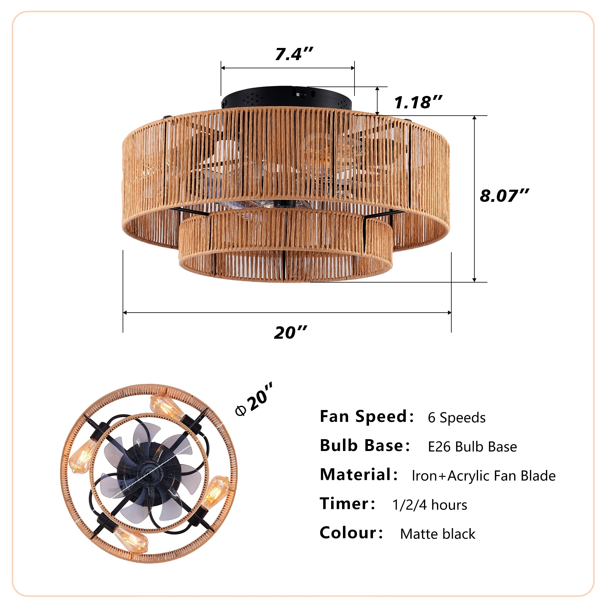 Dexmalle W3596P460468 Ceiling-Fans - View #3