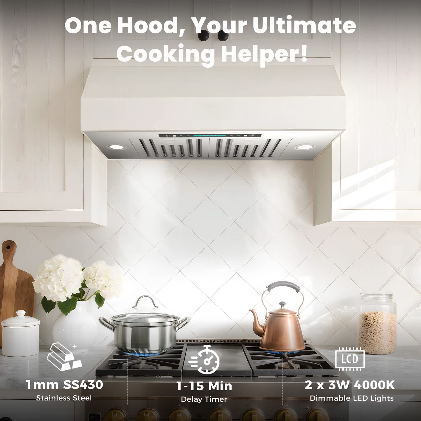 DIVAN DHB01-30-GC Undercabinet-Range-Hoods - View #7