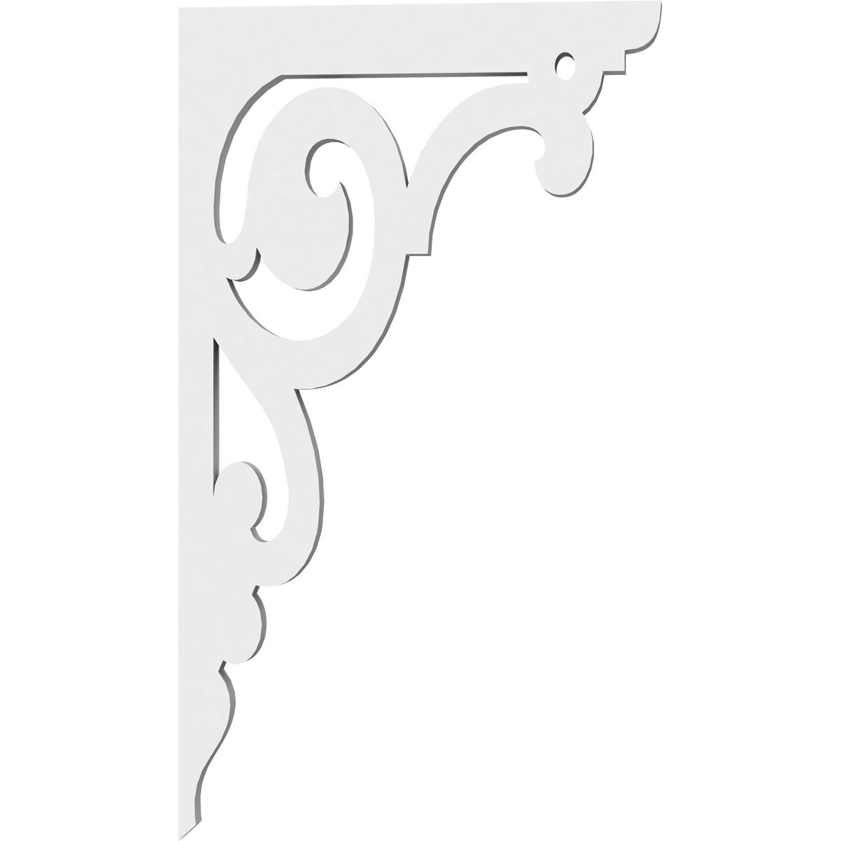 Ekena Millwork BKTP01X07X13HU Exterior-Brackets-Braces - View #3