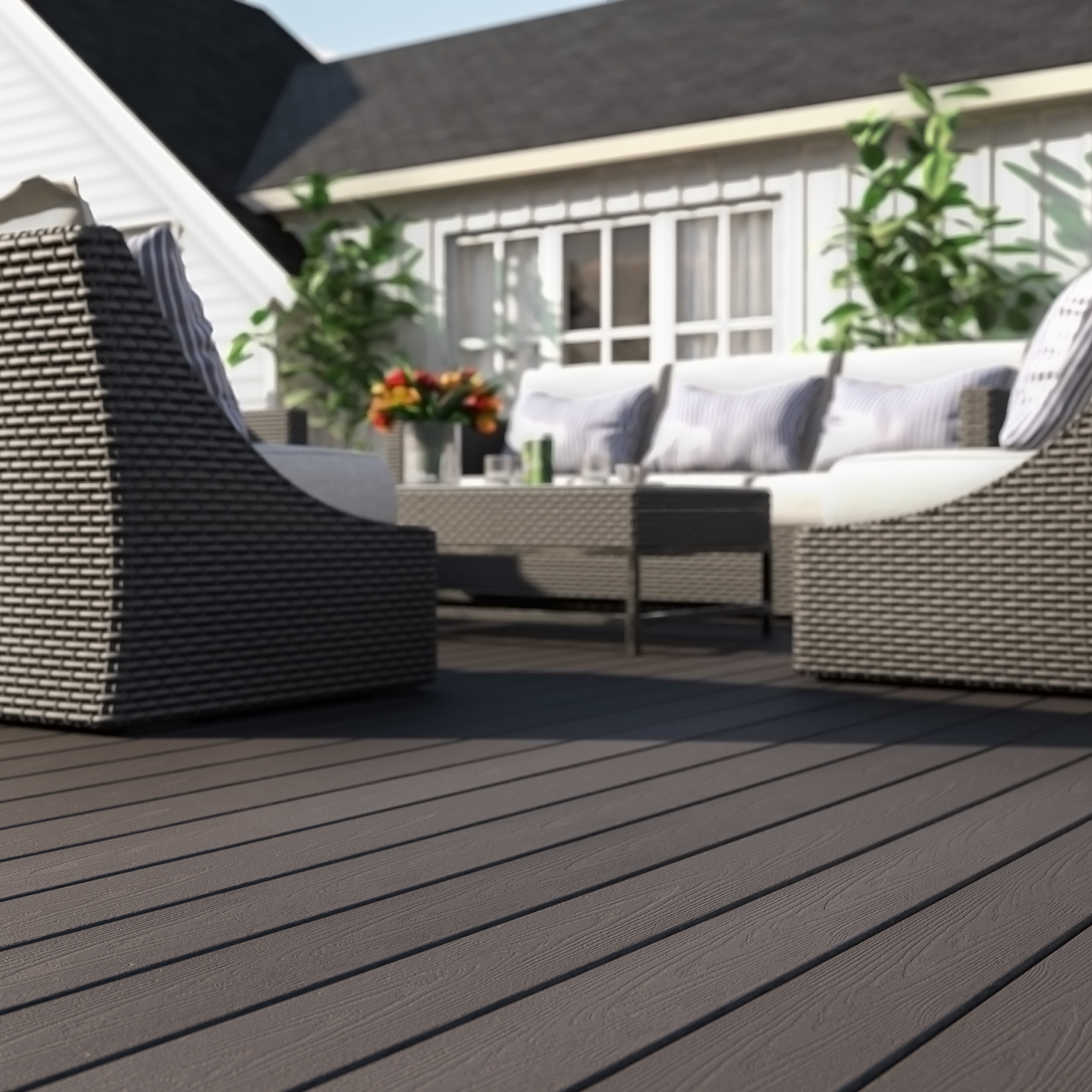 DuxxBak Composite Decking DX-D-240RR Composite-Deck-Boards - View #2