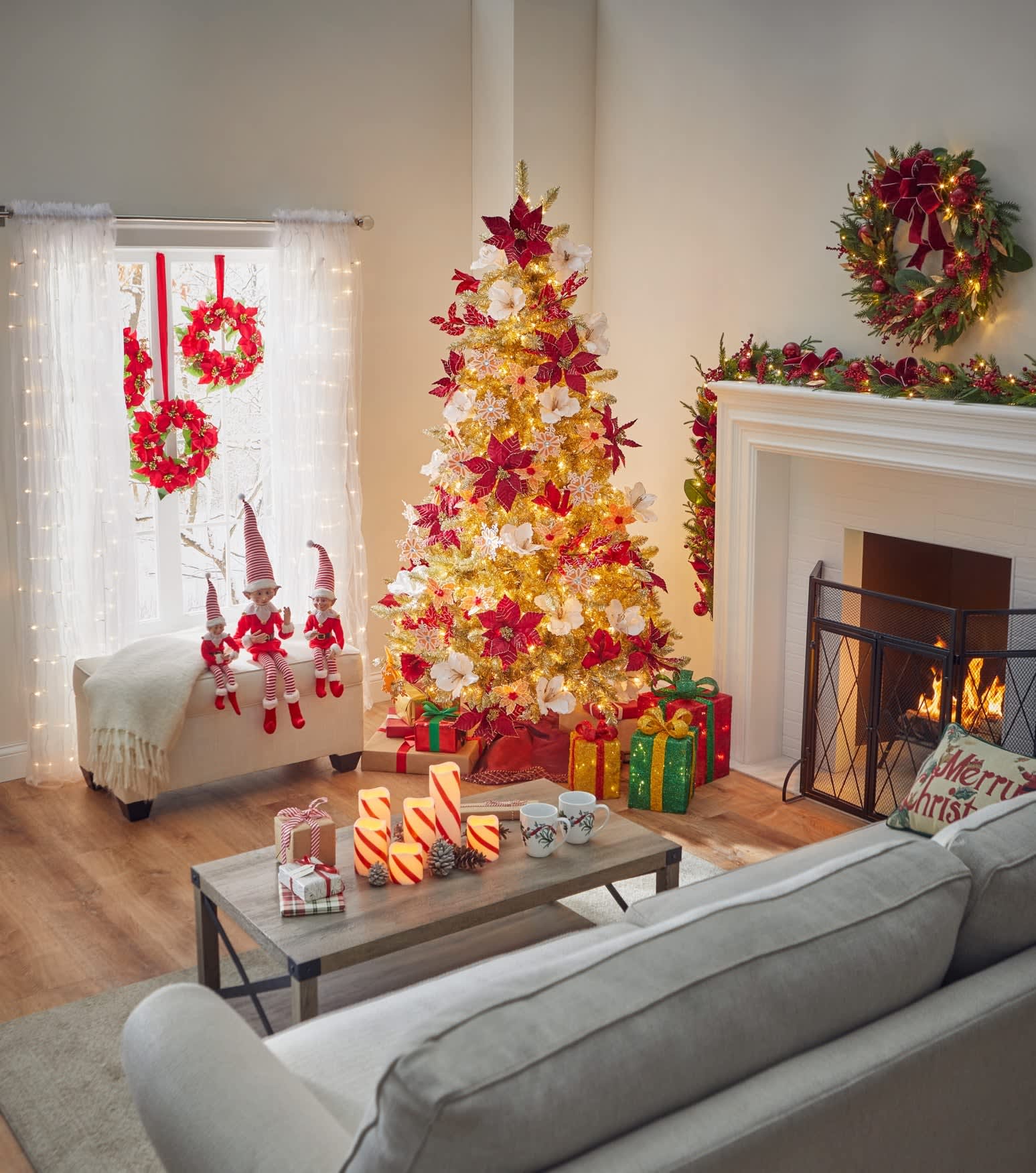 BrylaneHome 197380898102 Artificial-Christmas-Garland - View #2