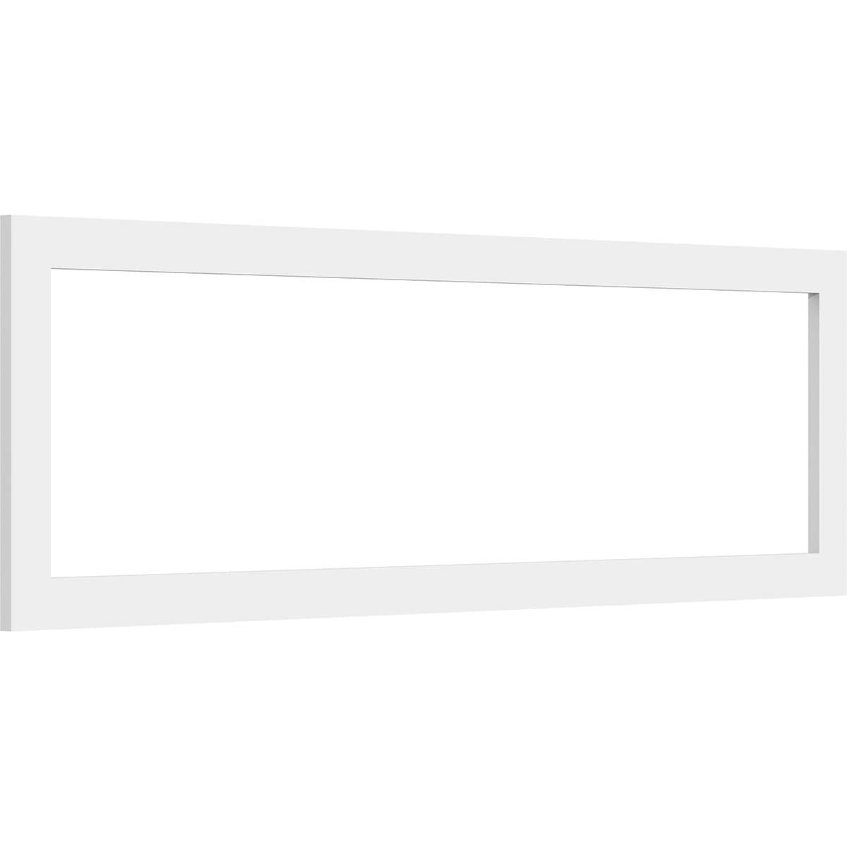 Ekena Millwork WALP38X12X037PRE 38-in x 12-in Smooth Paintable/Stainable White PVC Fretwork Wall Panel (