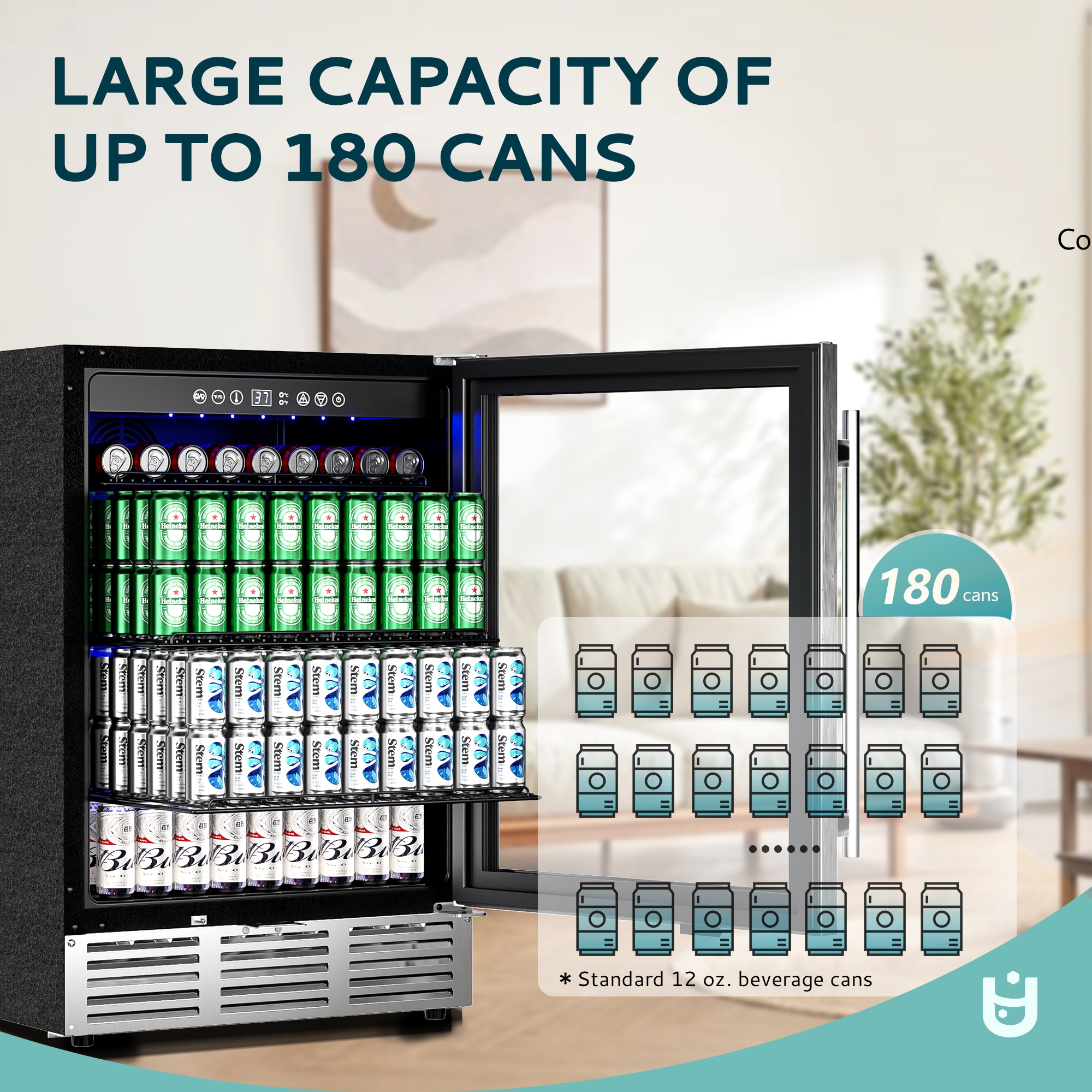Euhomy BR002-150SI-E-LS-SC Beverage-Dispensers - View #2