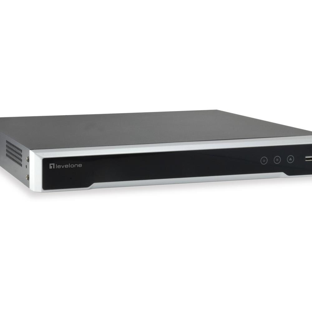  TCNCD387659 LevelOne LVL1-NVR-0508 Gemini 8-Channel PoE Network Video Recorder- 8 PoE Outputs- H.265